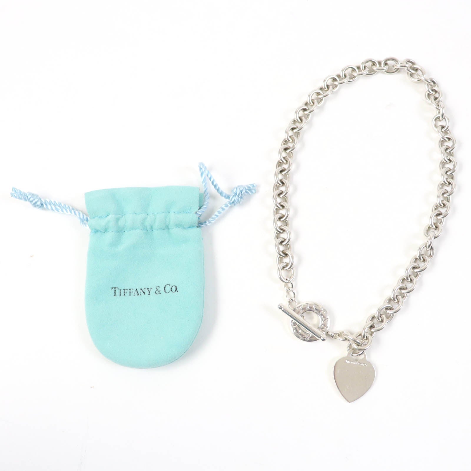 Tiffany & Co Heart Tag Toggle Necklace SV925