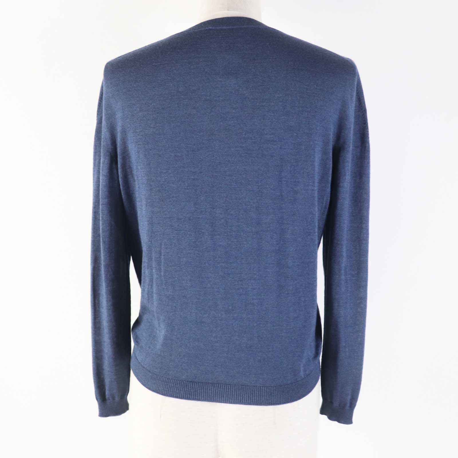 Jil Sander Wool Silk Knit Cardigan Blue Women