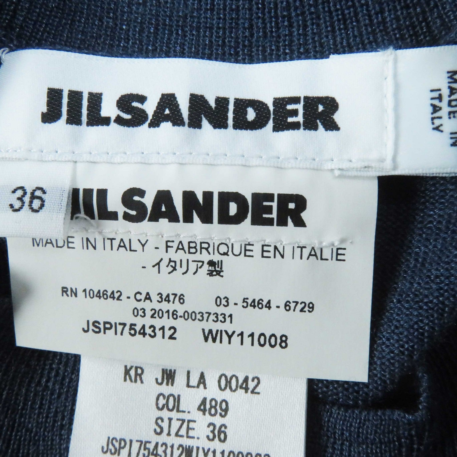 Jil Sander Wool Silk Knit Cardigan Blue Women