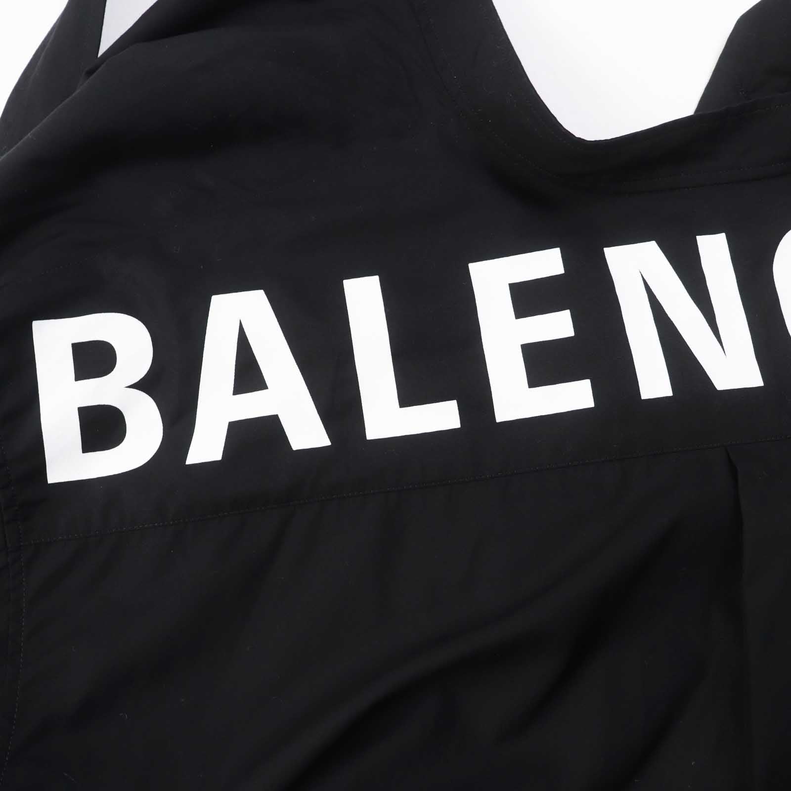 Balenciaga Cotton Logo Print Long Sleeve Shirt