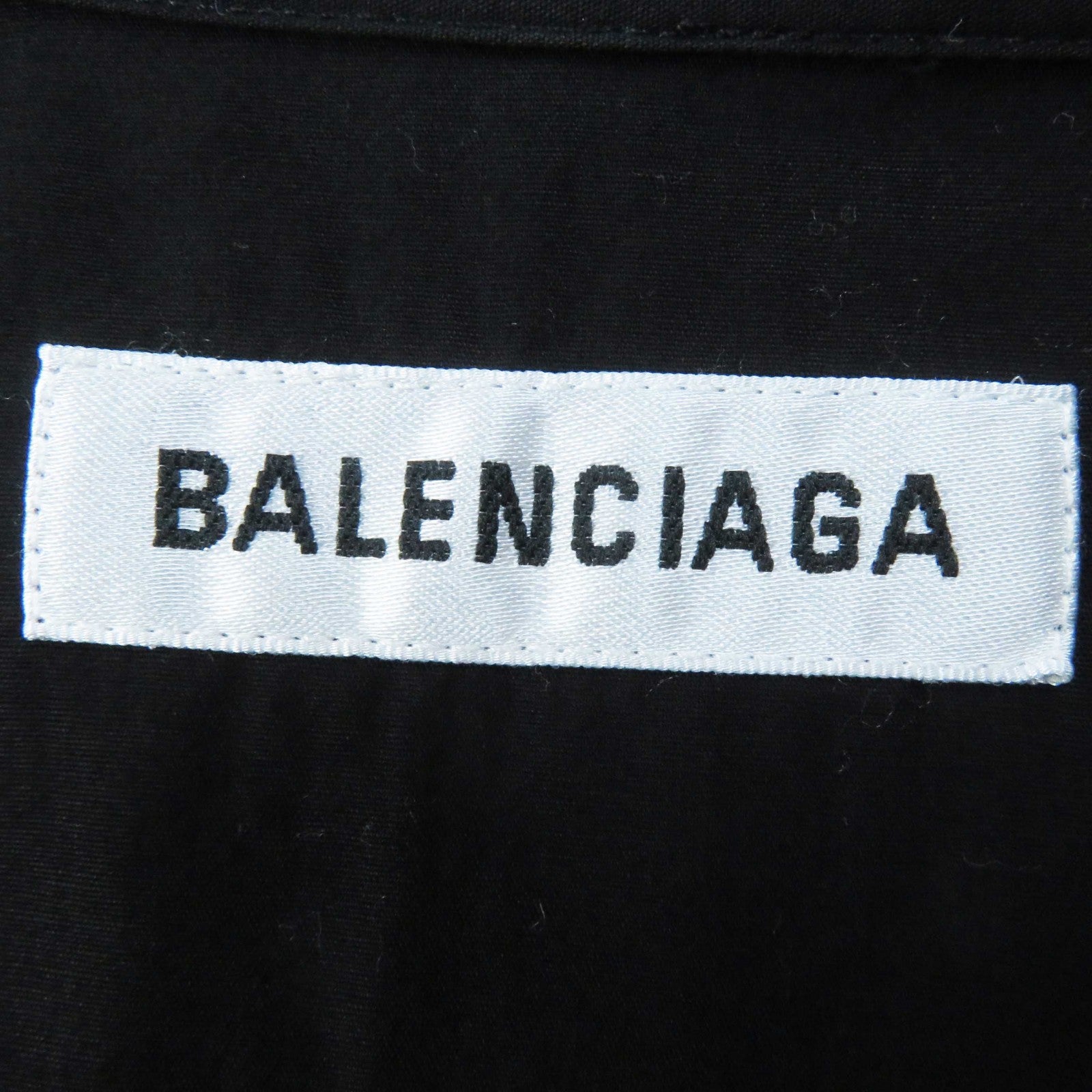 Balenciaga Cotton Logo Print Long Sleeve Shirt