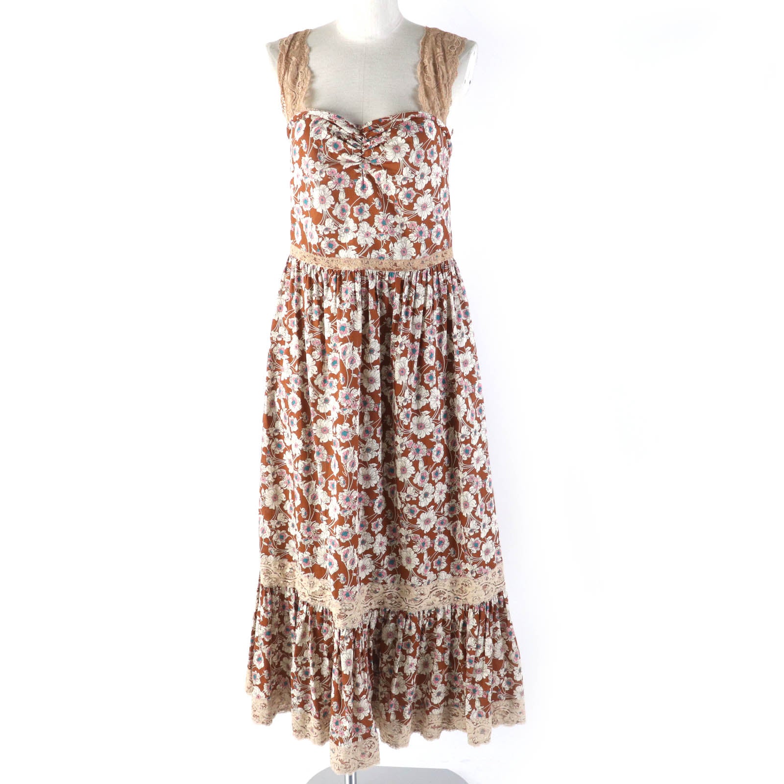 Gucci Floral Lace Twill Dress 42