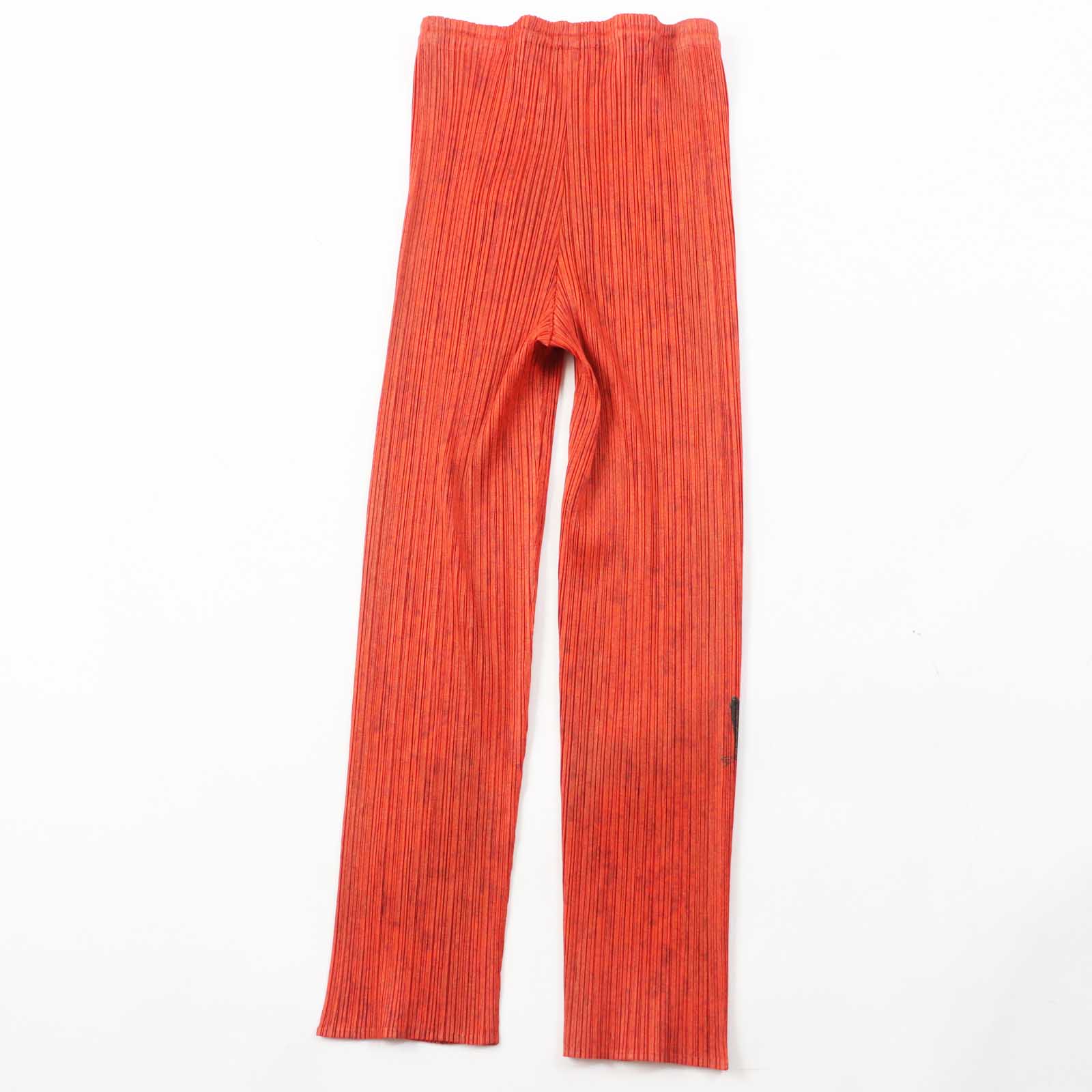 Vintage Tiger Cat Pants Polyester Orange