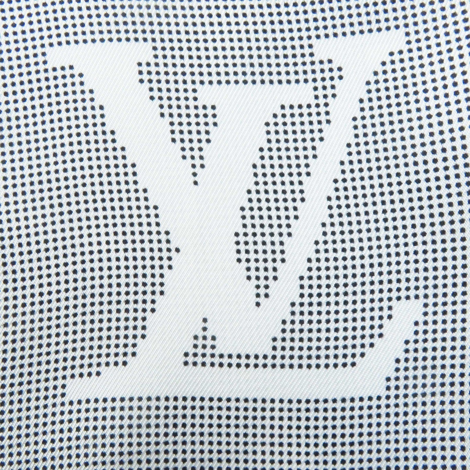 Louis Vuitton Silk Mahina Monogram Skirt Black White