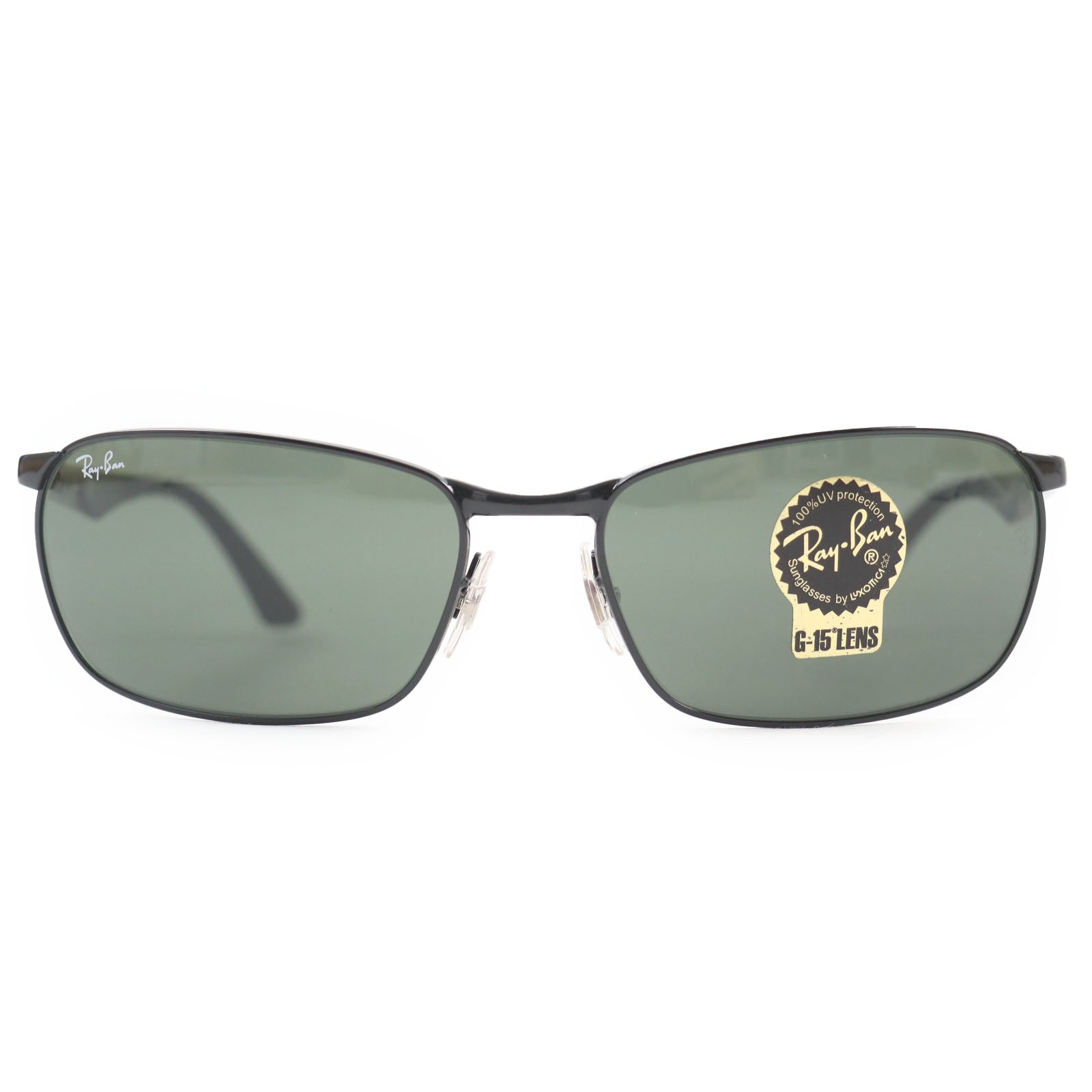 Ray-Ban RB3534 Square Sunglasses Black Green