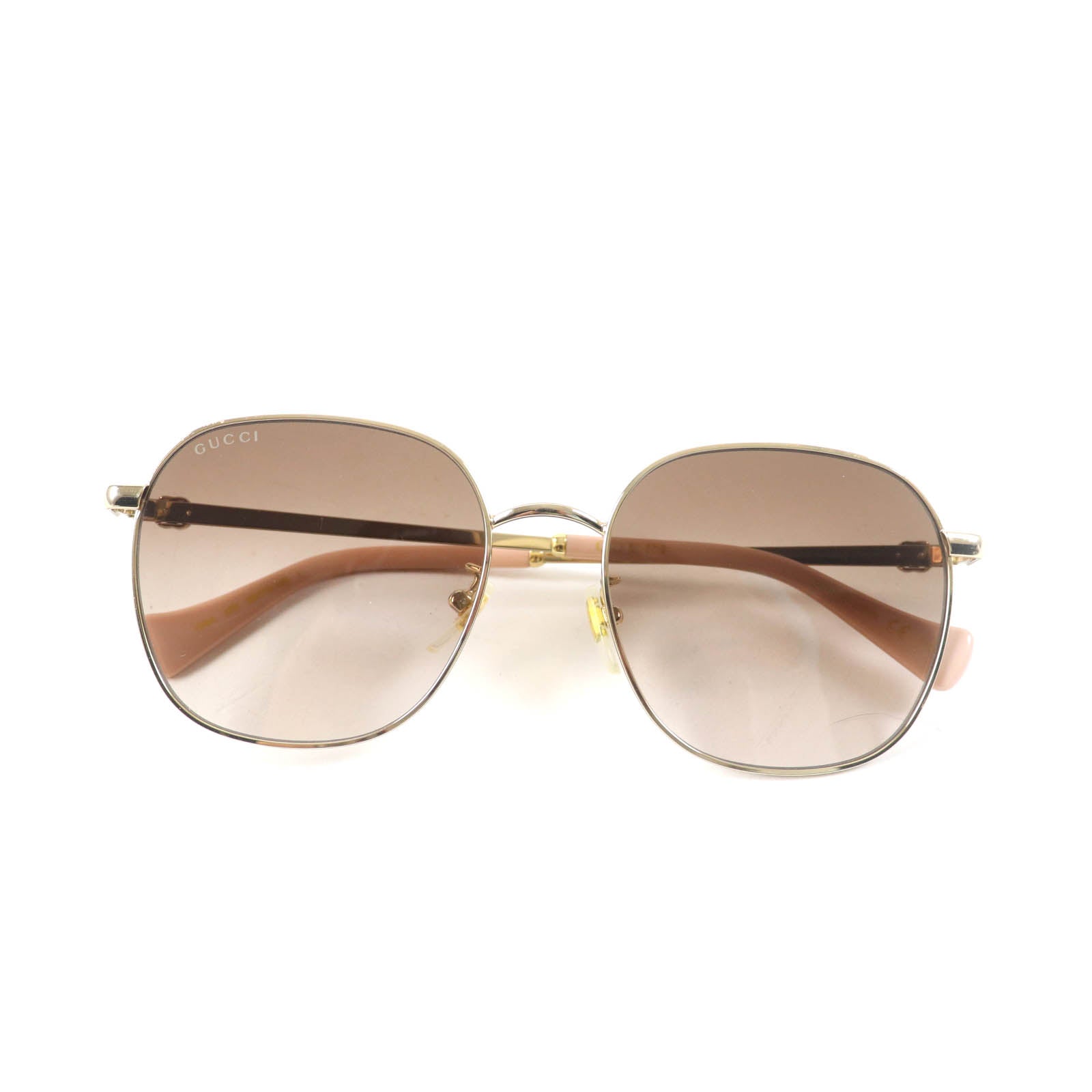 Gucci GG1142SA-002 Sunglasses Gold Pink Women