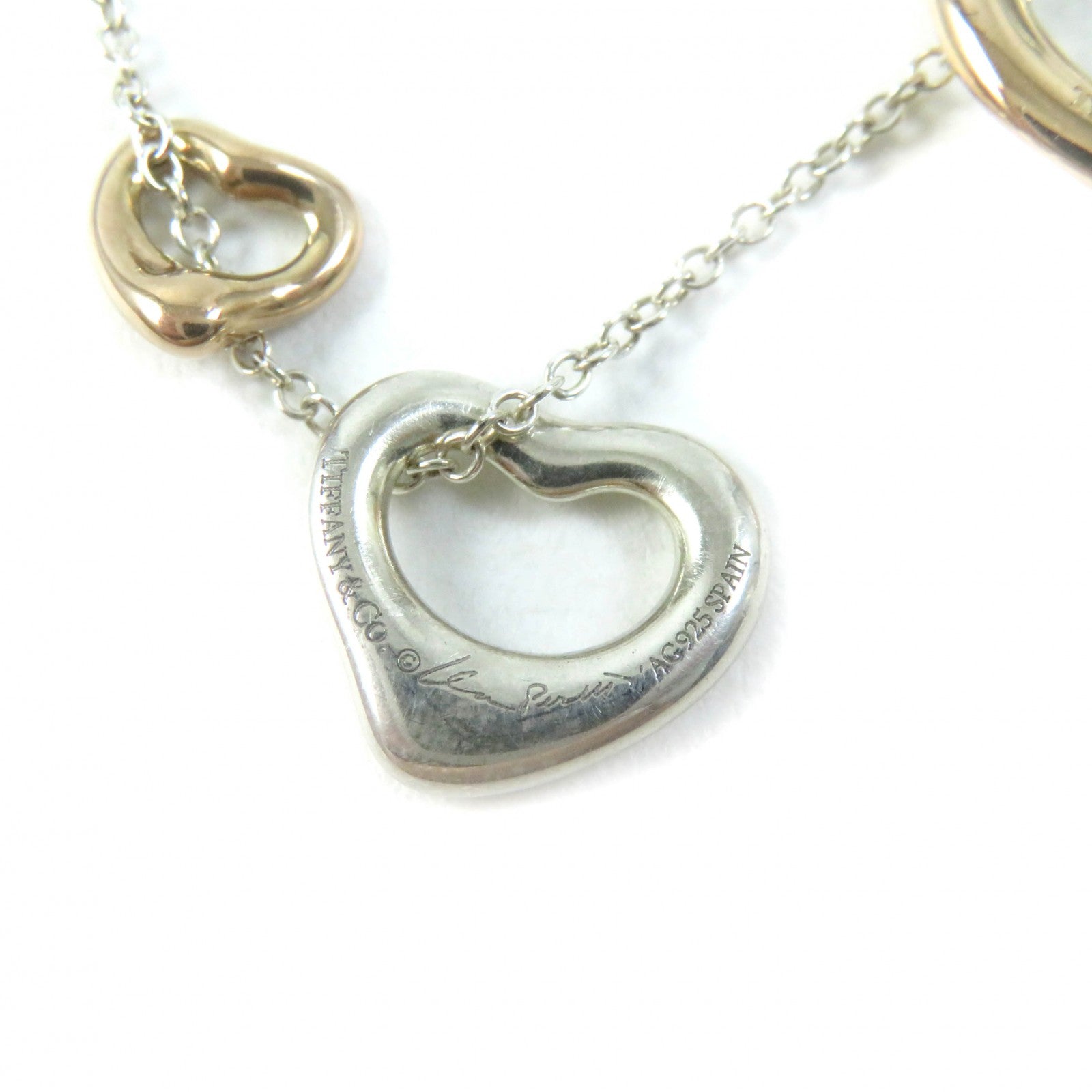 Tiffany & Co El Saperetti Triple Heart Necklace