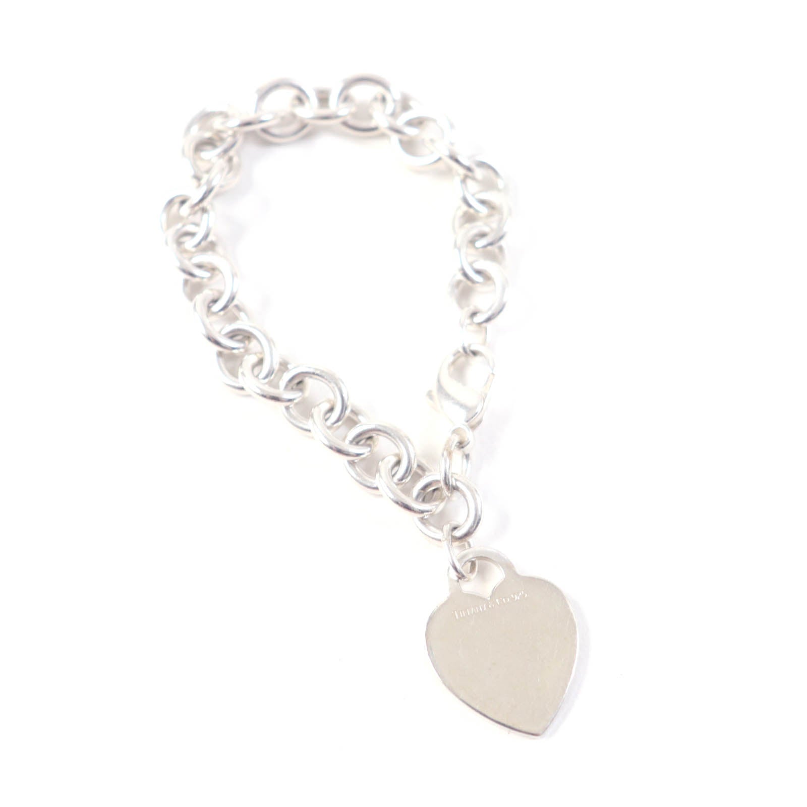 Tiffany & Co Heart Tag Chain Bracelet AG925 Silver