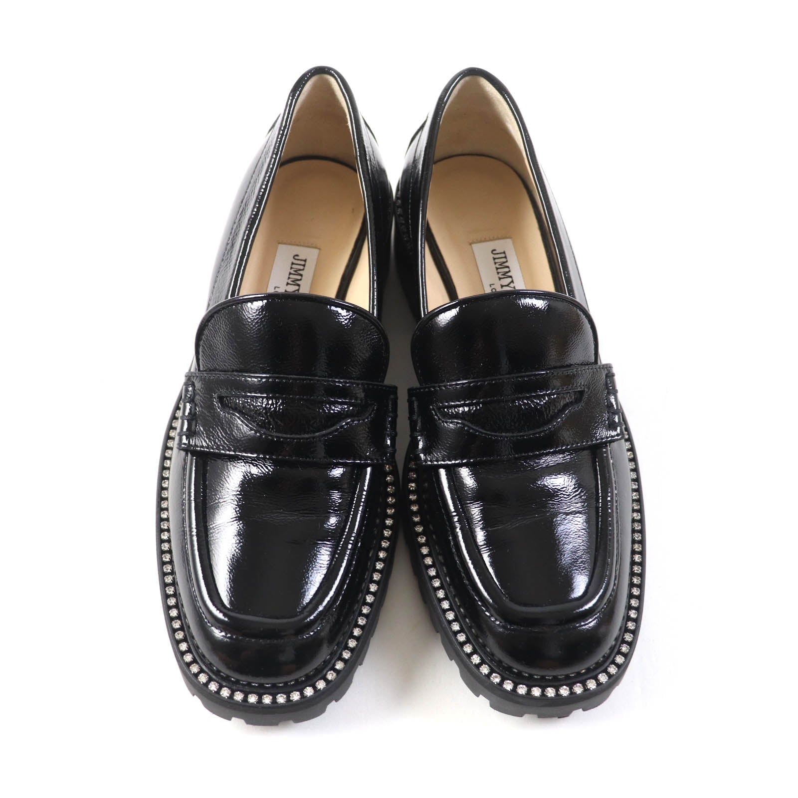 Jimmy Choo DEANNA Leather Loafers Black