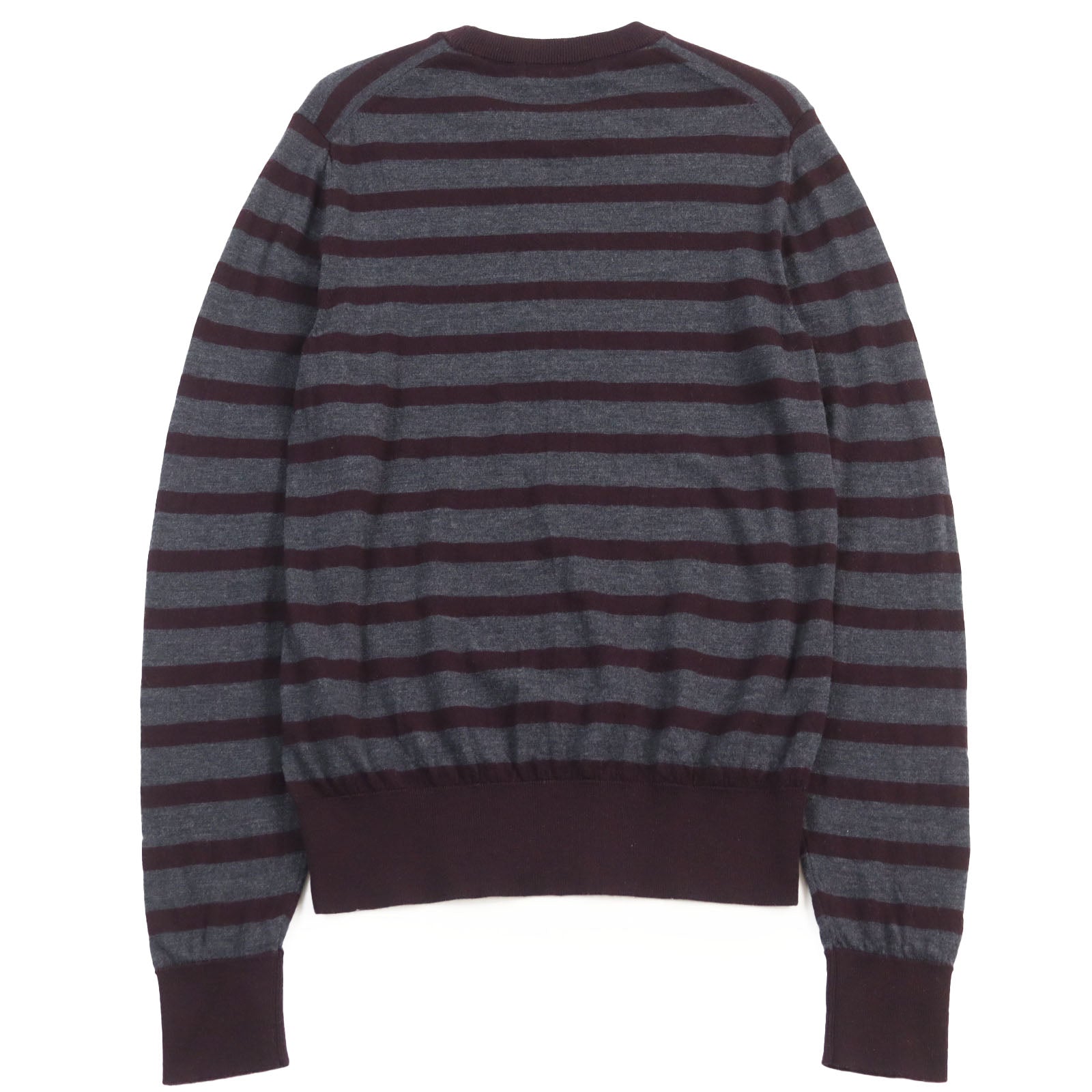 Dolce & Gabbana Wool Border Pattern Knit Sweater