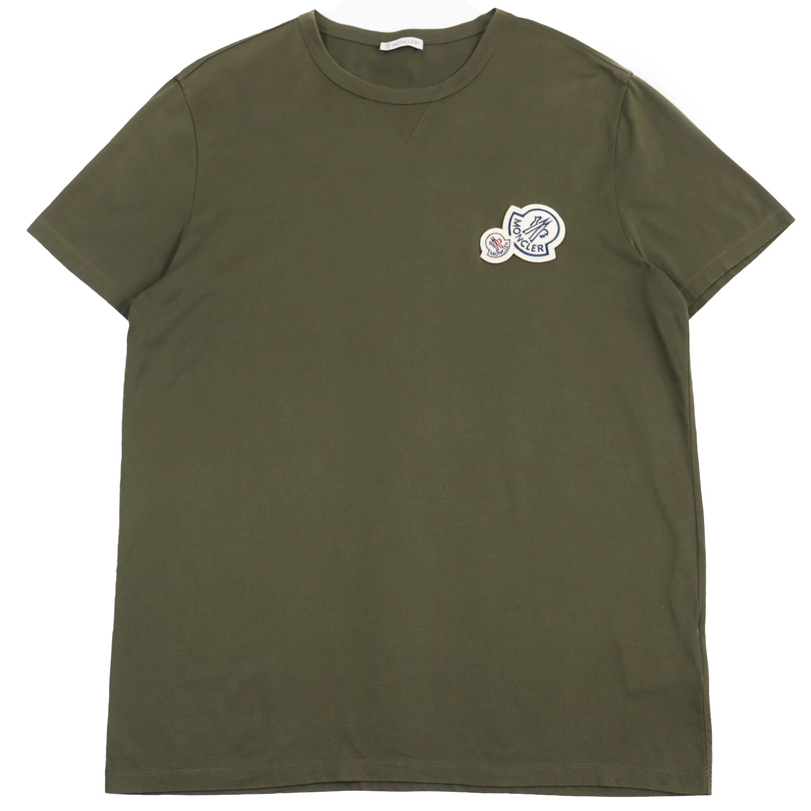 Moncler MAGLIA Cotton T-Shirt Khaki XL