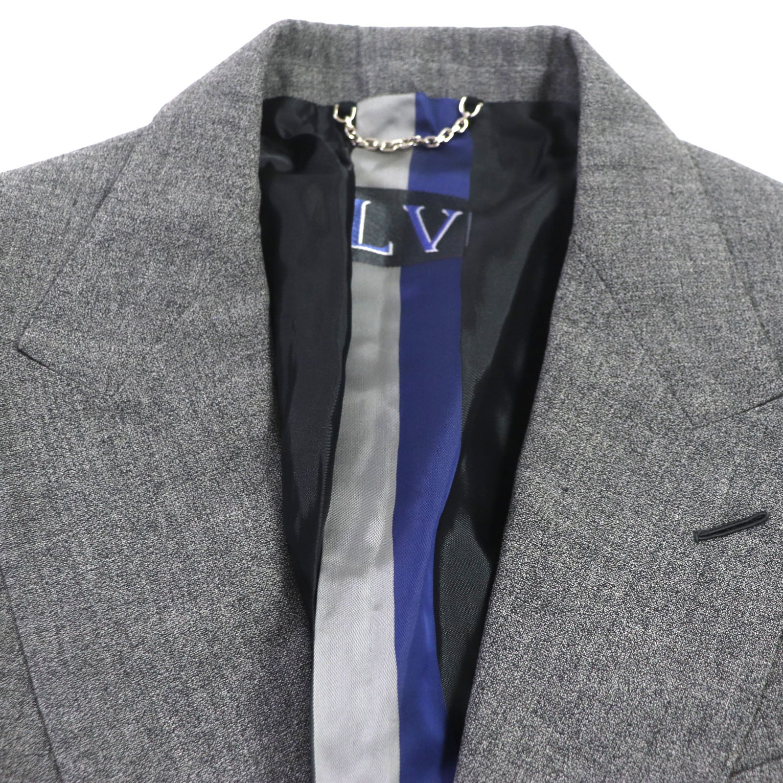 Louis Vuitton Wool Cotton Logo Suit Set Gray 48