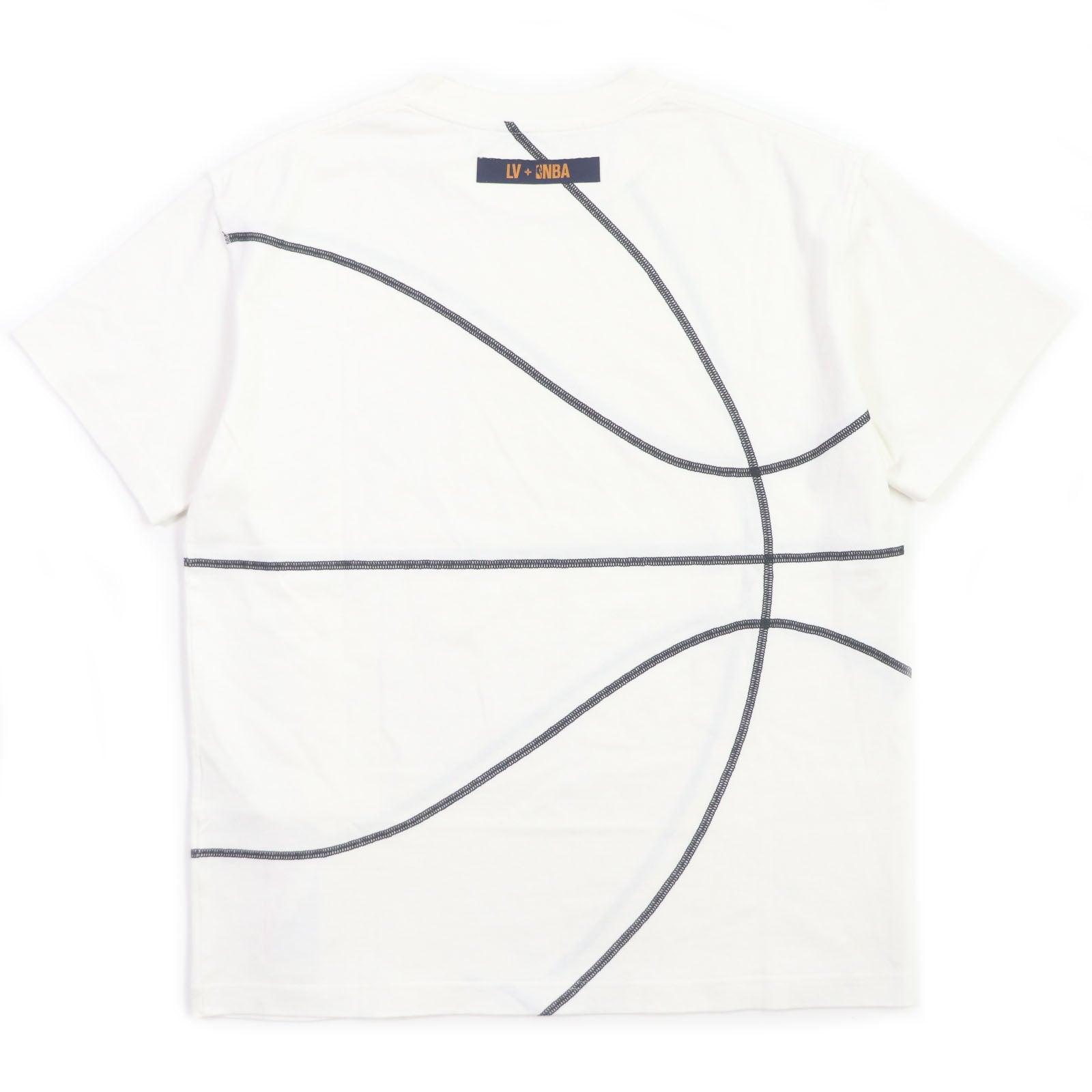 Louis Vuitton NBA Embroidery Cotton T-Shirt White S