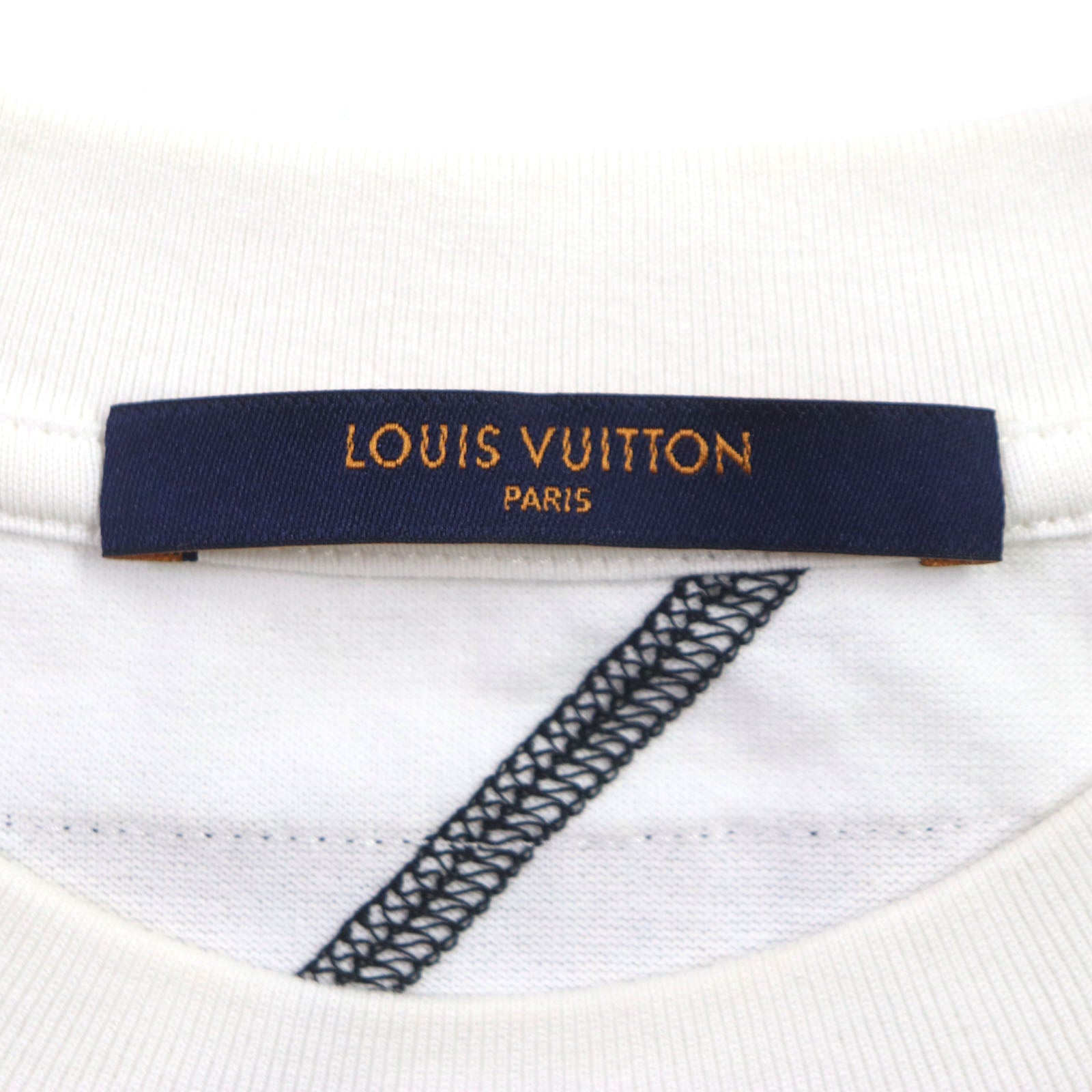 Louis Vuitton NBA Embroidery Cotton T-Shirt White S