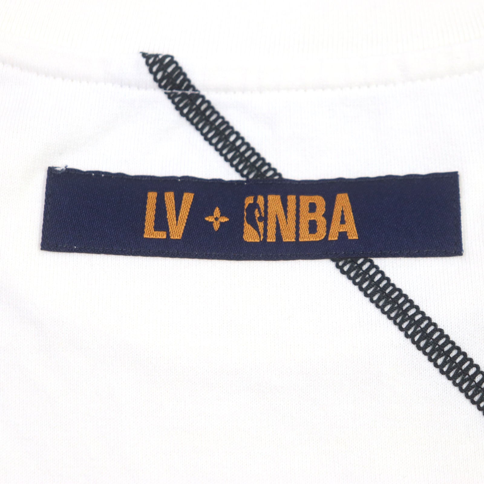 Louis Vuitton NBA Embroidery Cotton T-Shirt White S