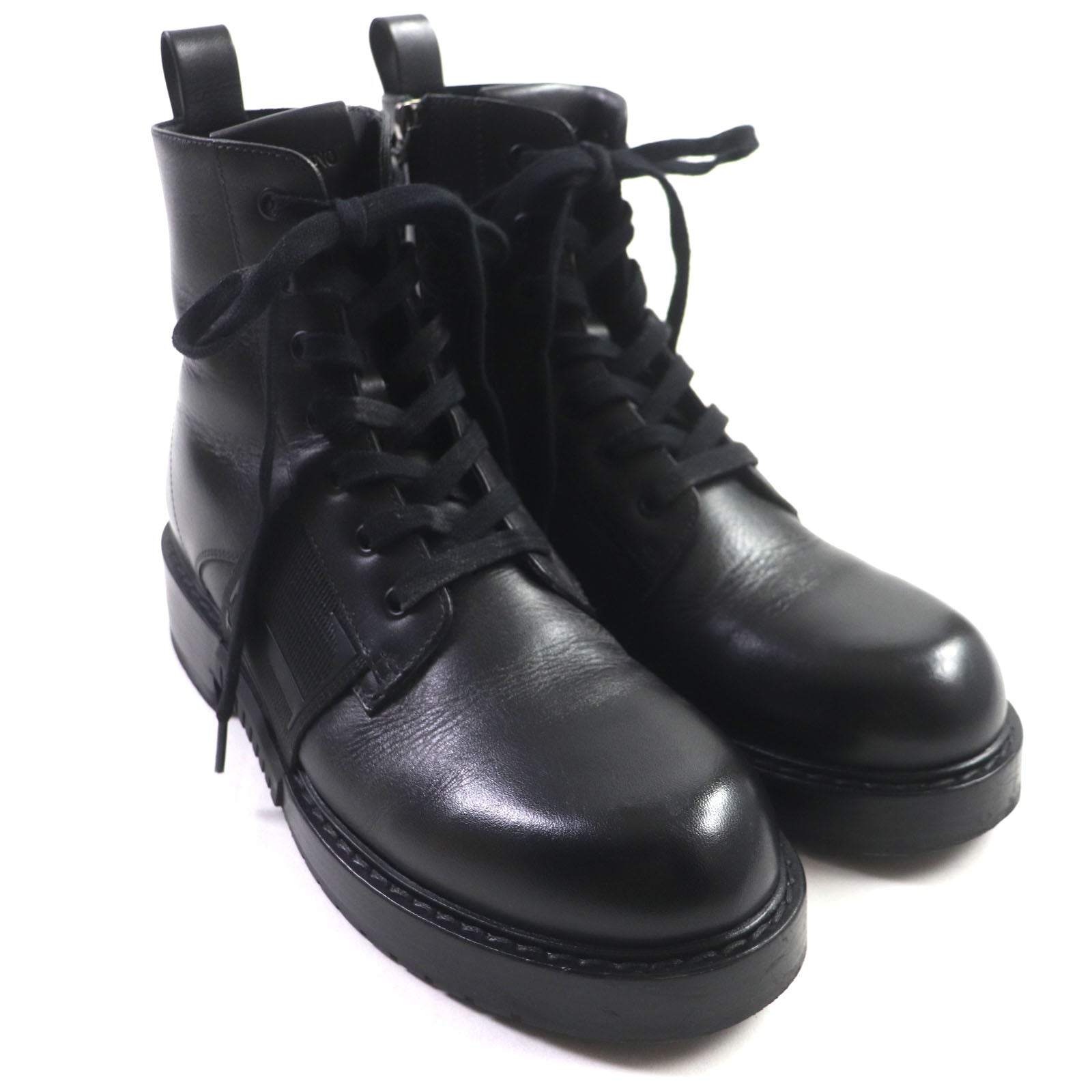 Valentino VLTN Leather Short Boots Black 40