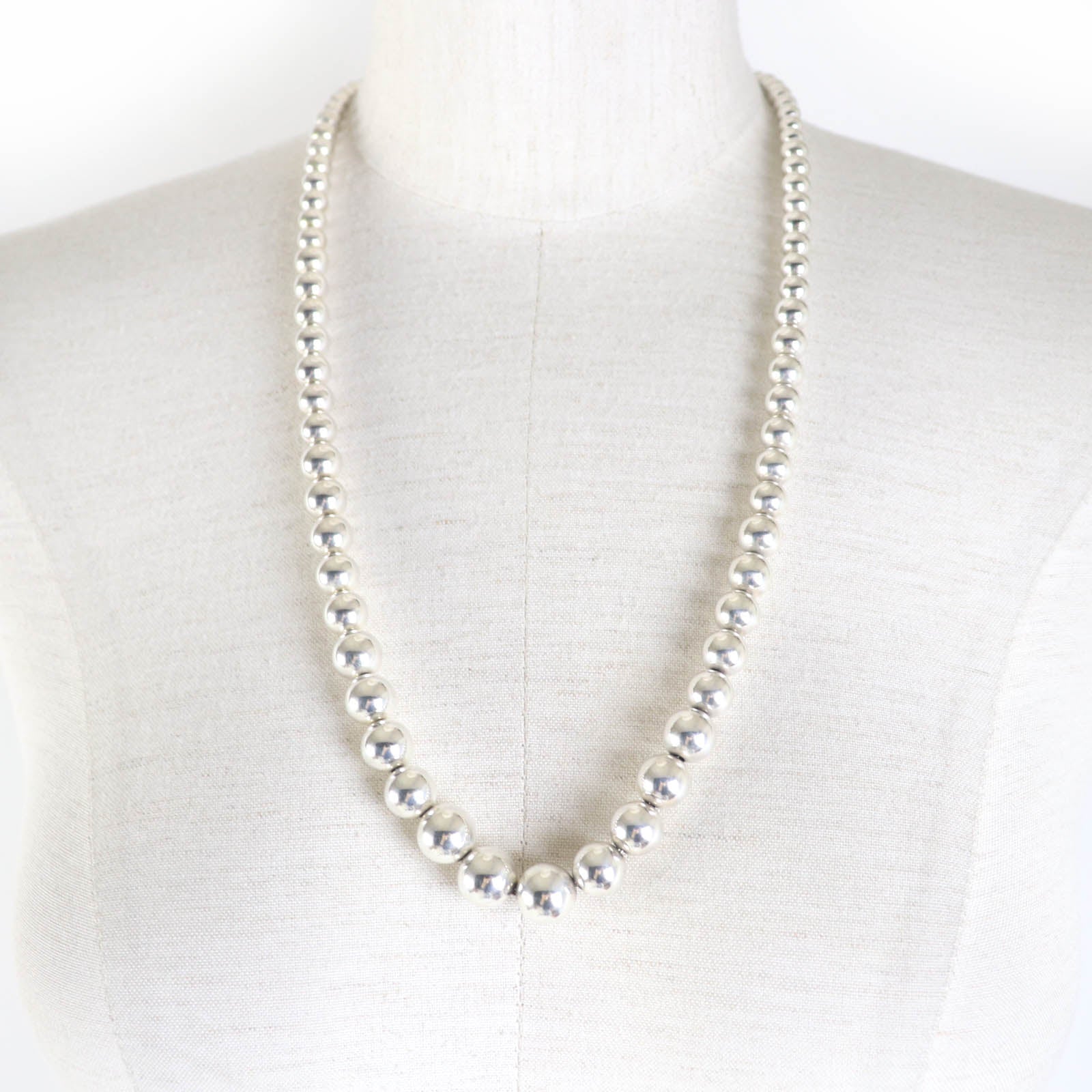 Tiffany & Co Hardware Ball Necklace SV925 Silver