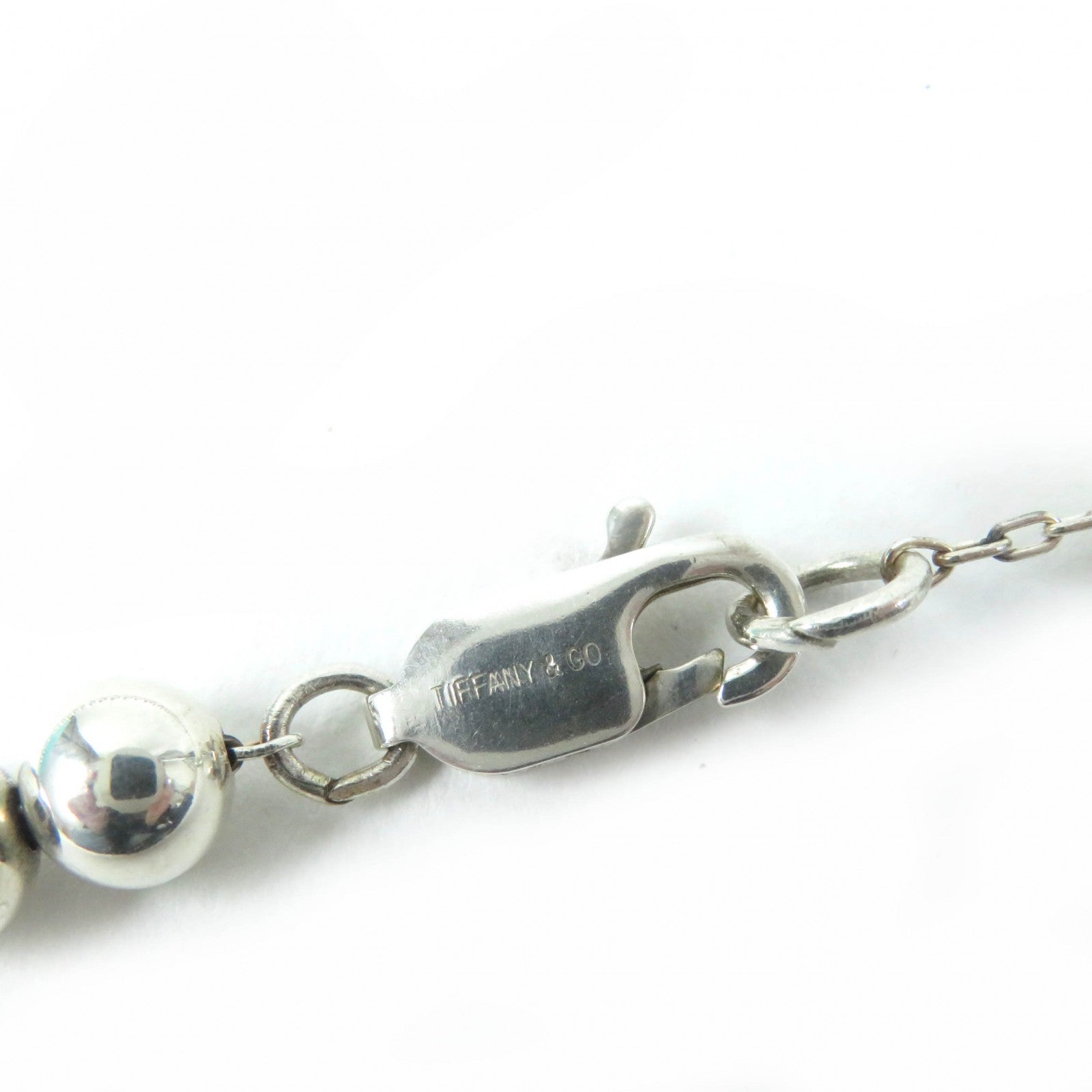 Tiffany & Co Hardware Ball Necklace SV925 Silver