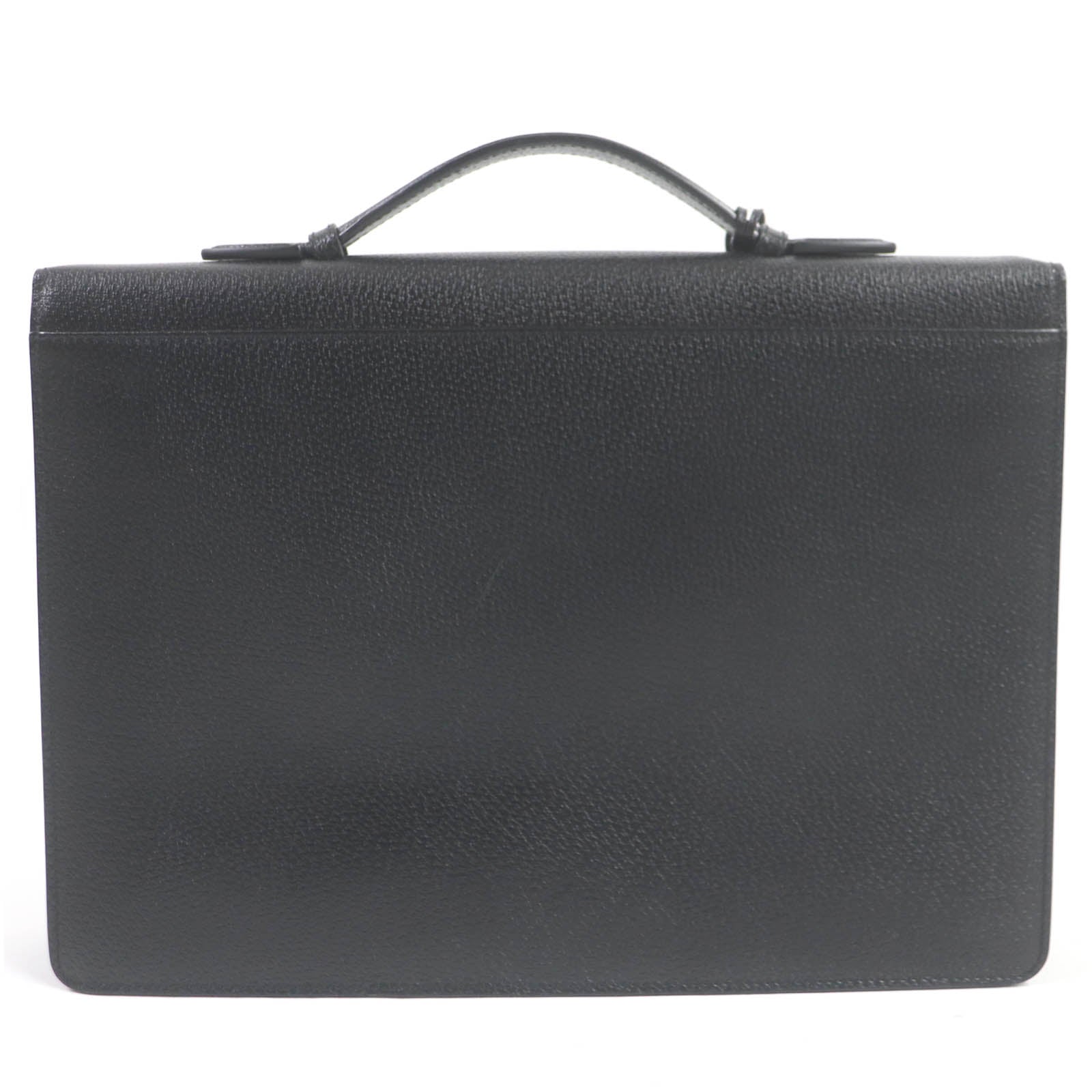 Salvatore Ferragamo Leather Briefcase Black