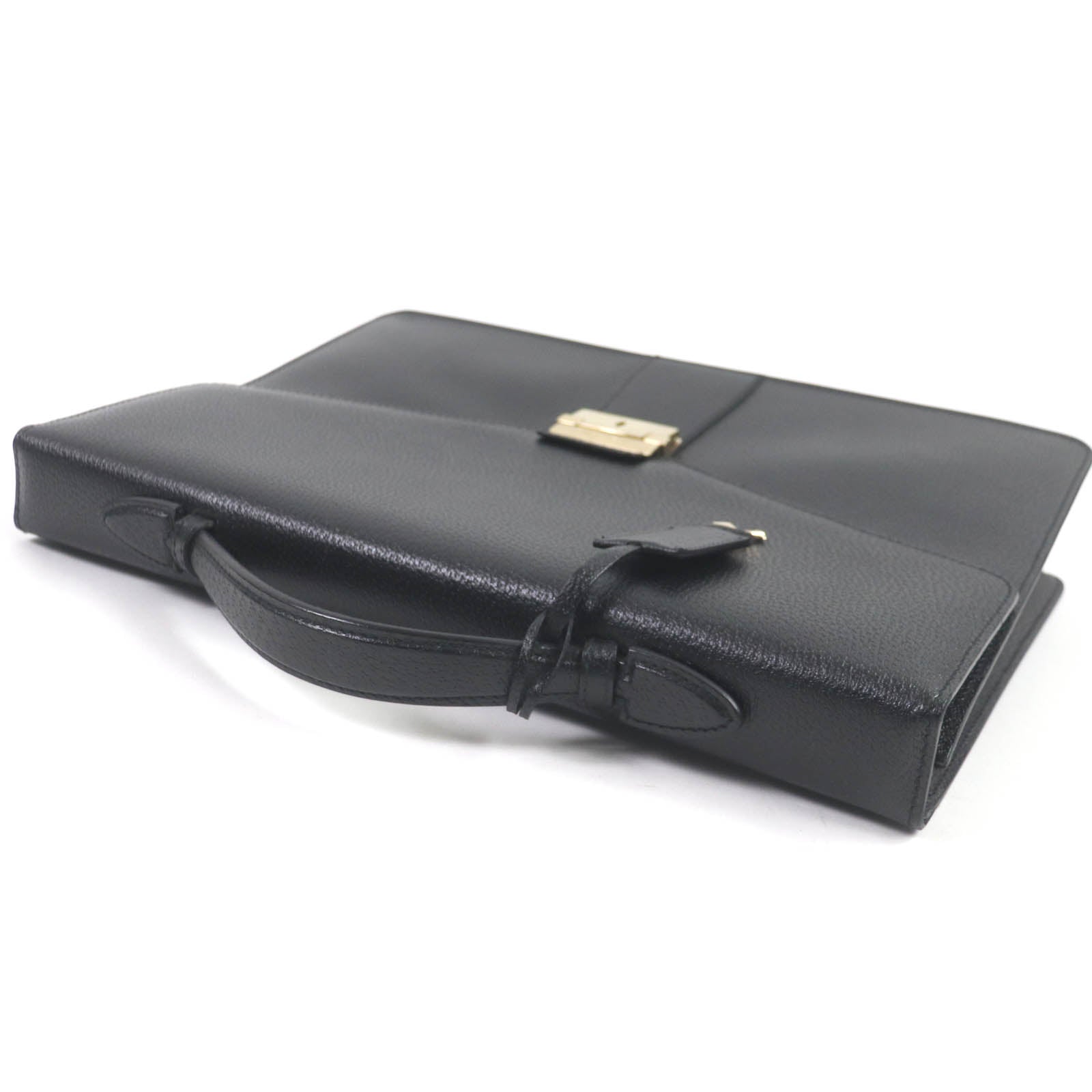 Salvatore Ferragamo Leather Briefcase Black