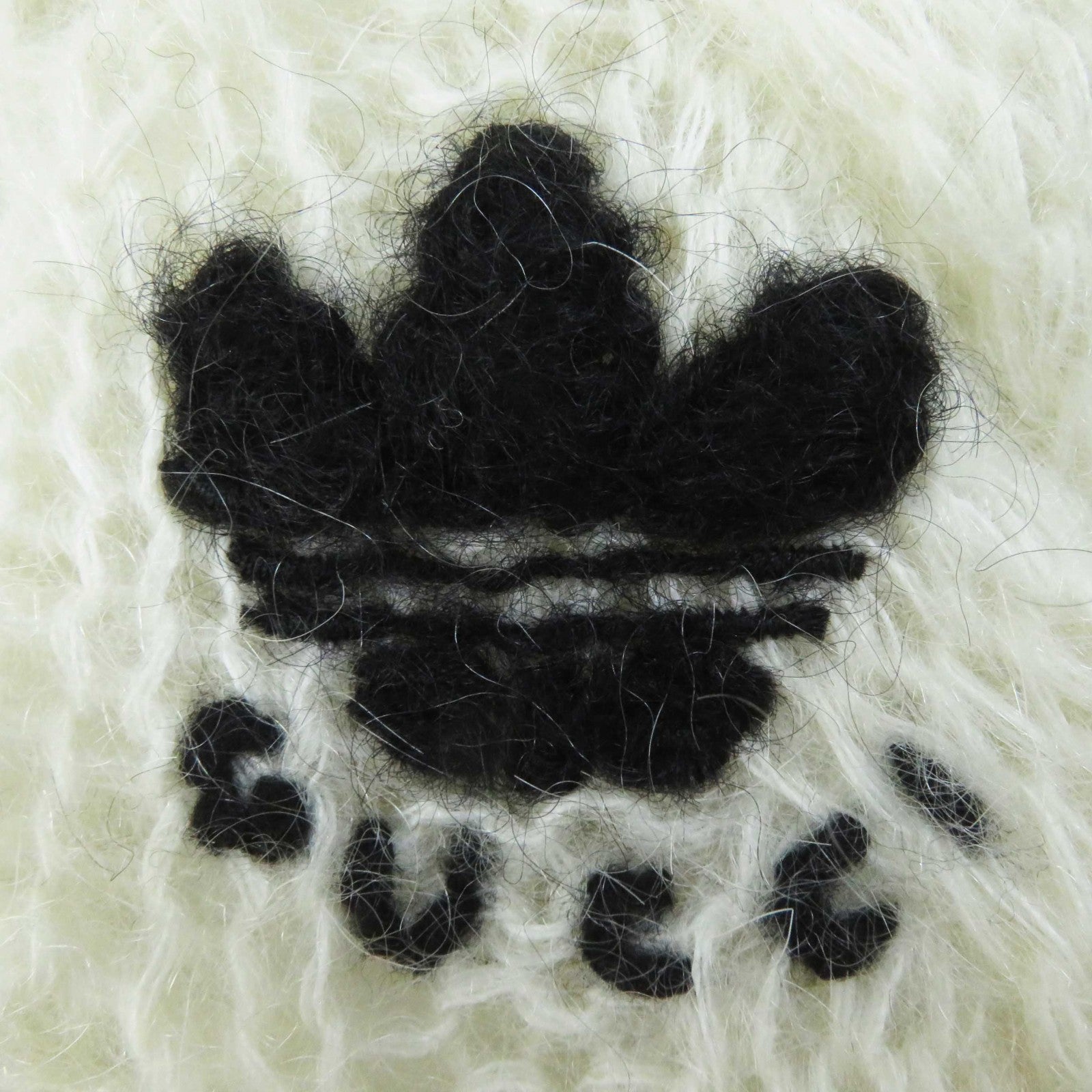 GUCCI adidas Mohair Nylon Wool Buttoned Knit XS