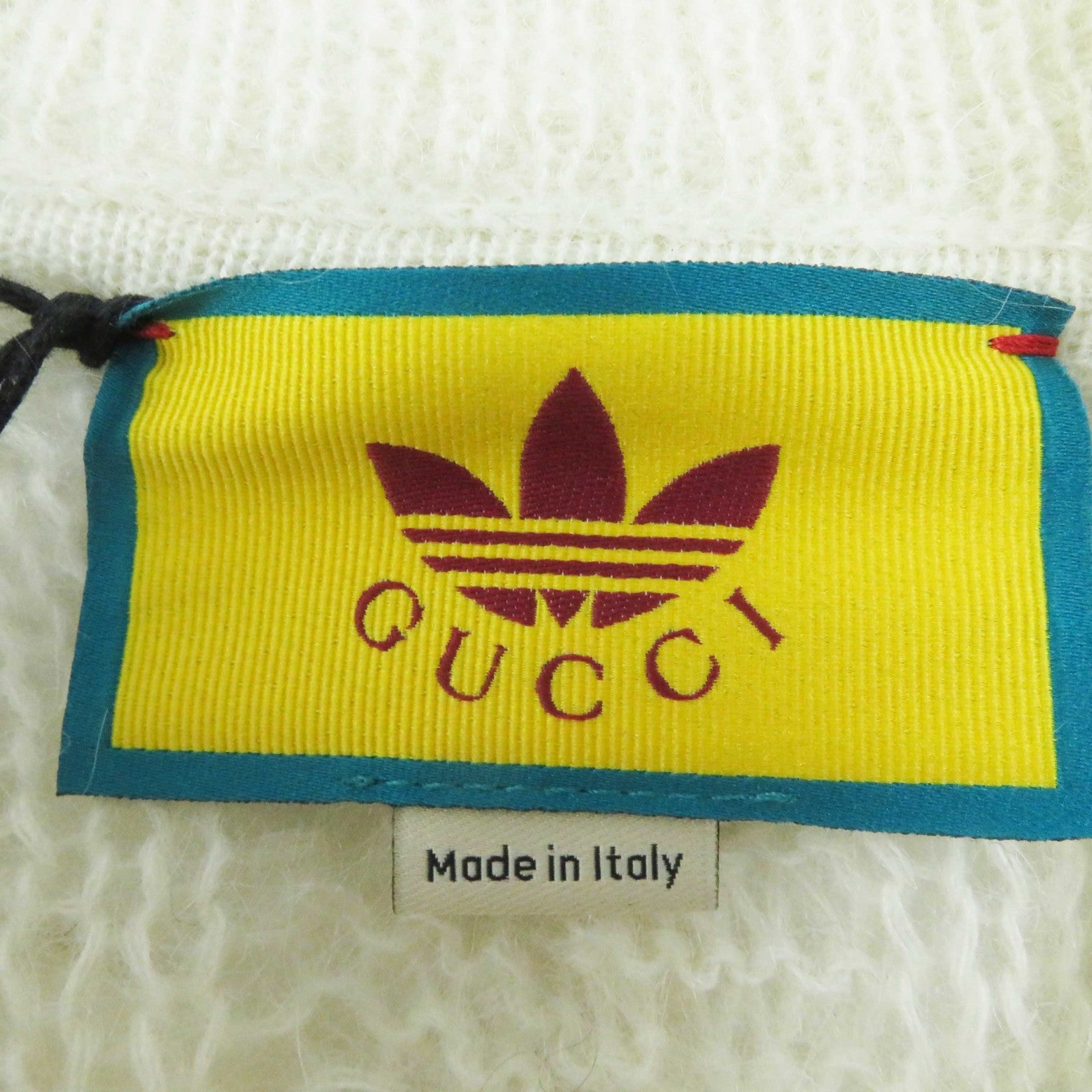 GUCCI adidas Mohair Nylon Wool Buttoned Knit XS