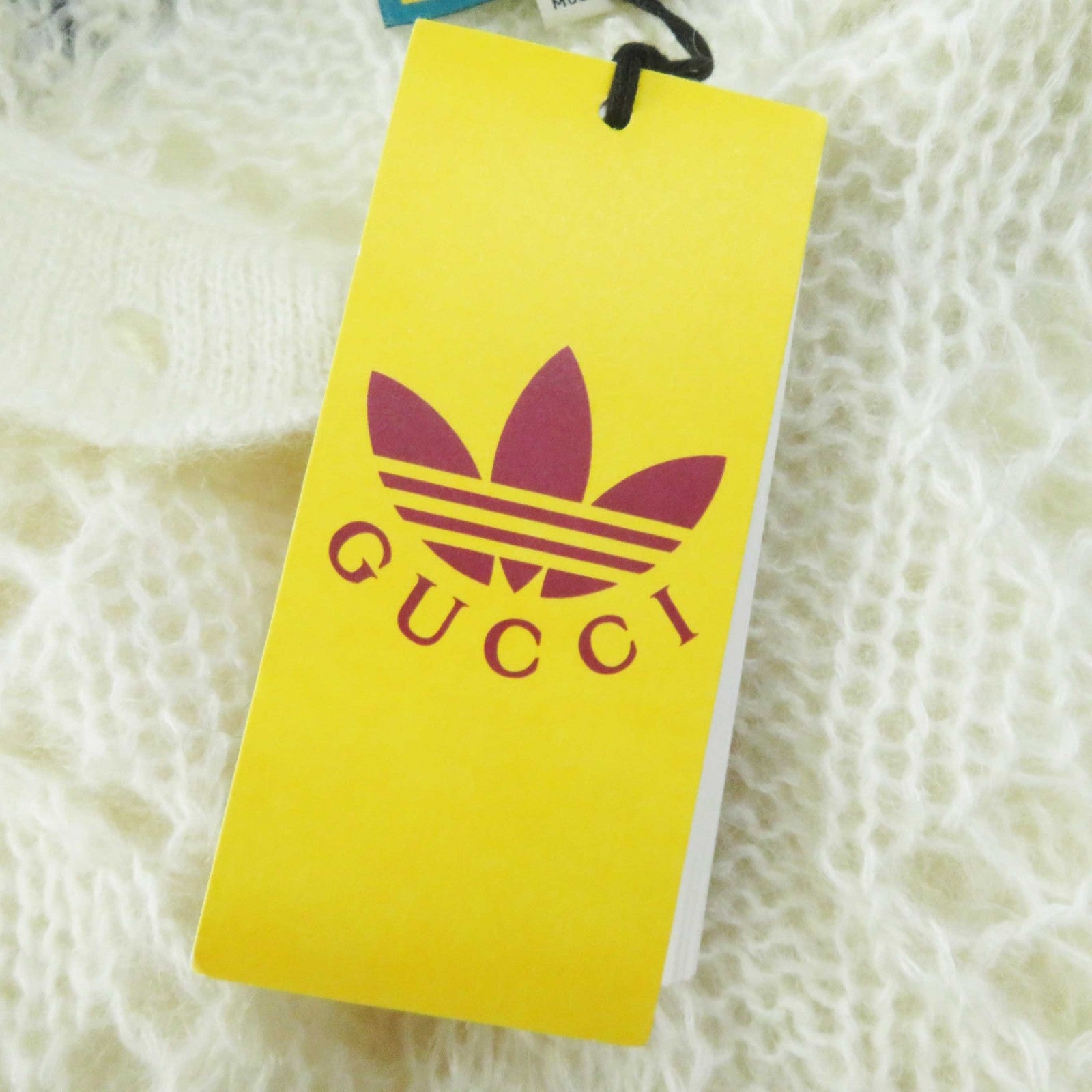 GUCCI adidas Mohair Nylon Wool Buttoned Knit XS