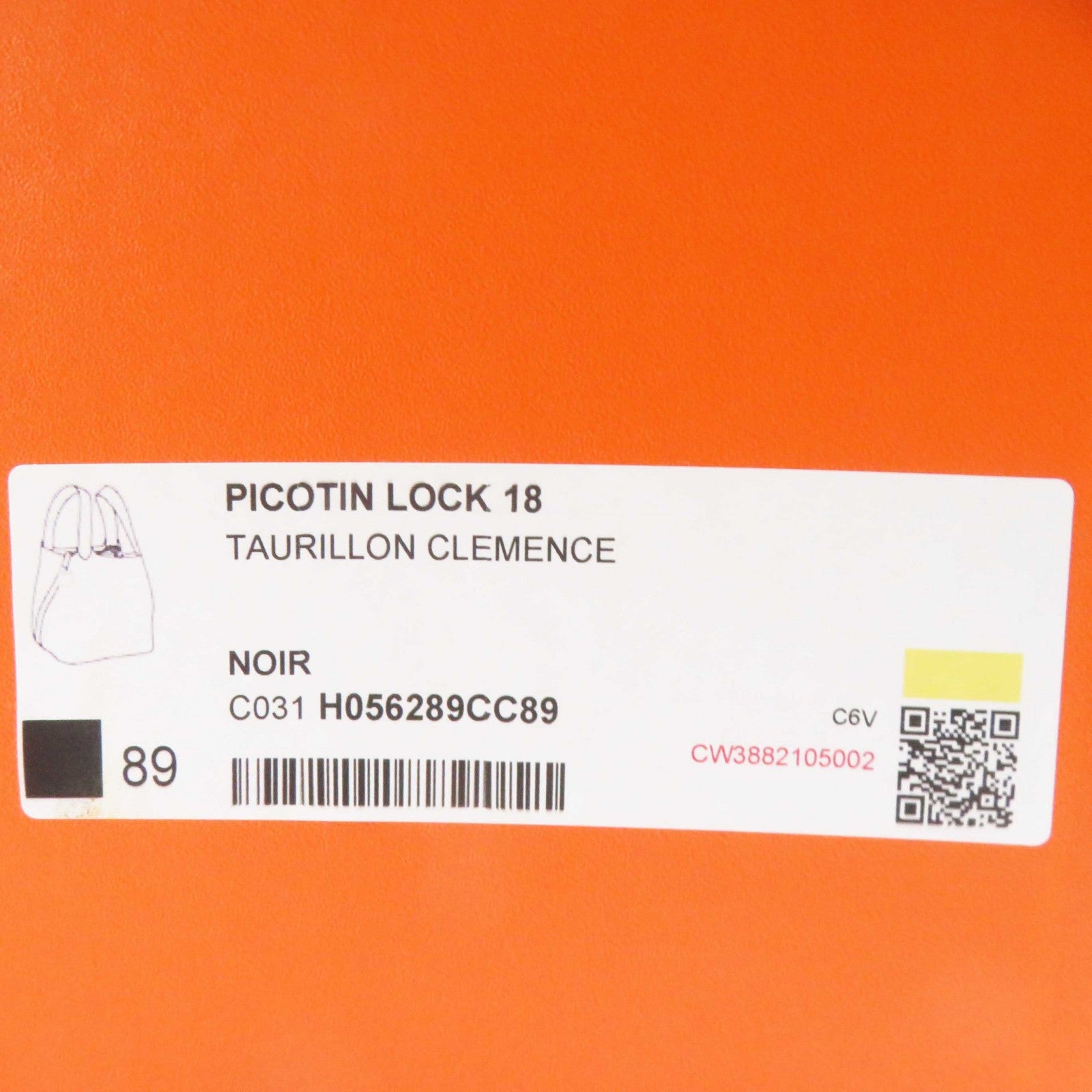 HERMES Picotin Lock PM 18 Handbag Black