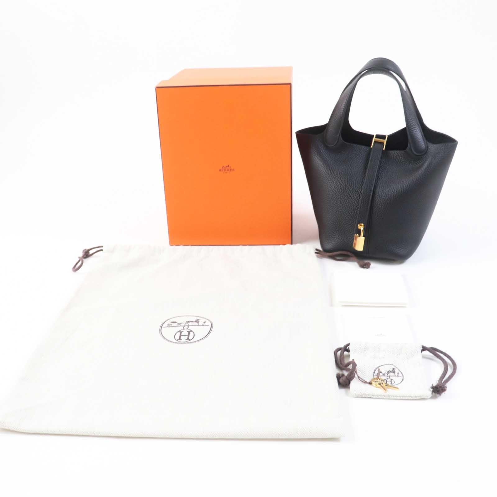 HERMES Picotin Lock PM 18 Handbag Black