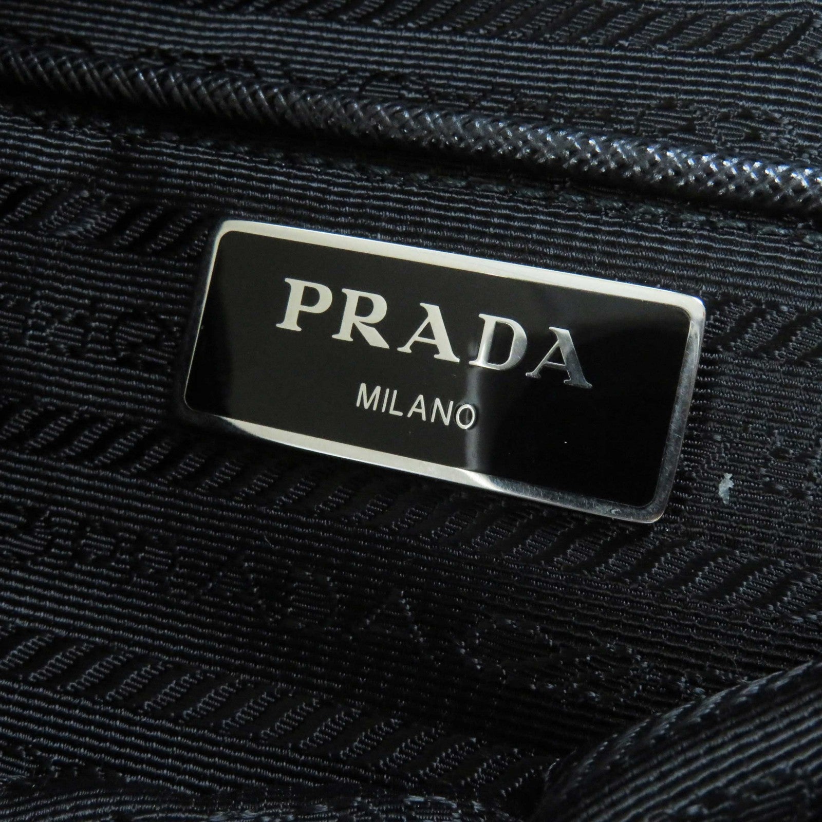 Prada Re-Nylon Leather Shoulder Bag 1BD953