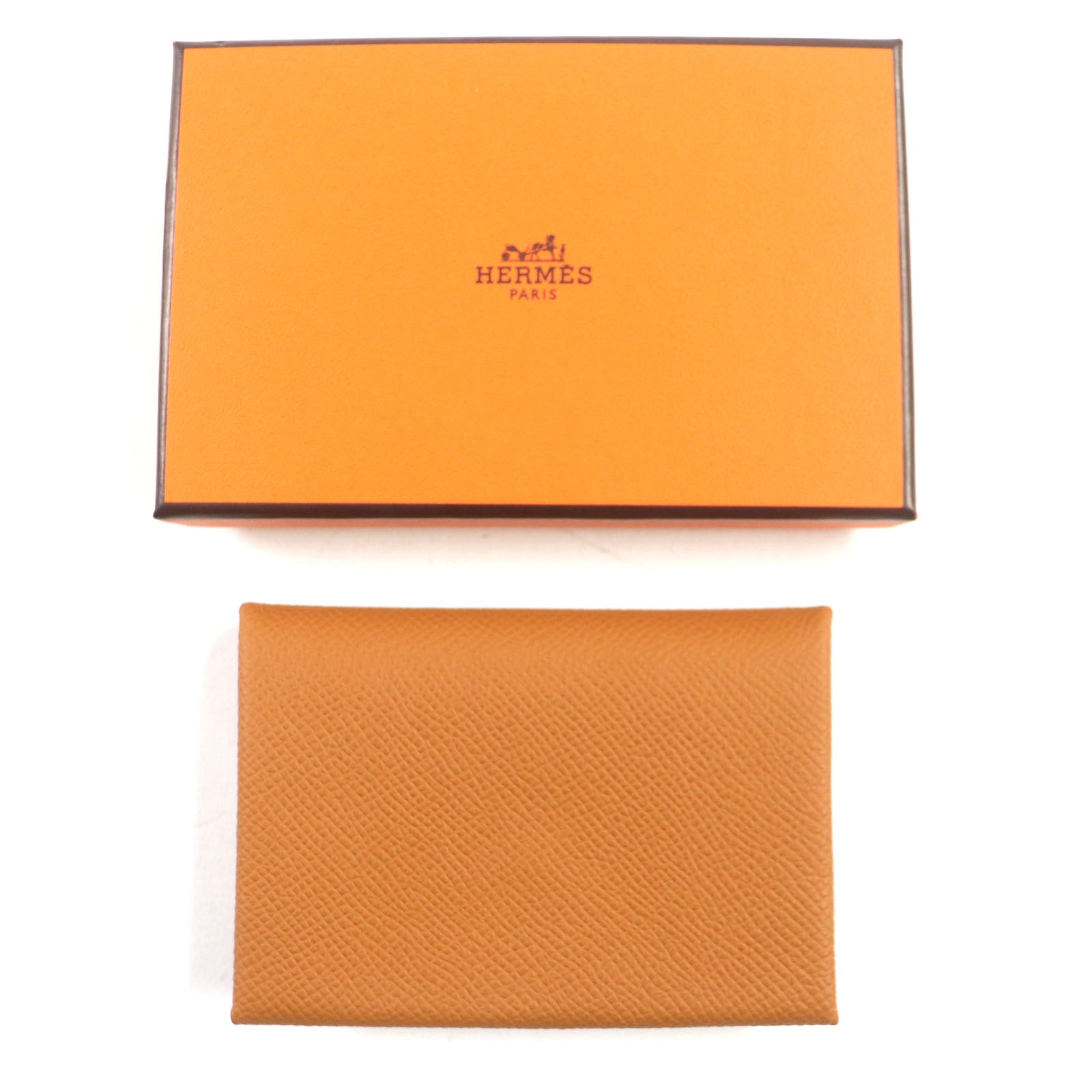 Hermes Calvi Duo Leather Card Case