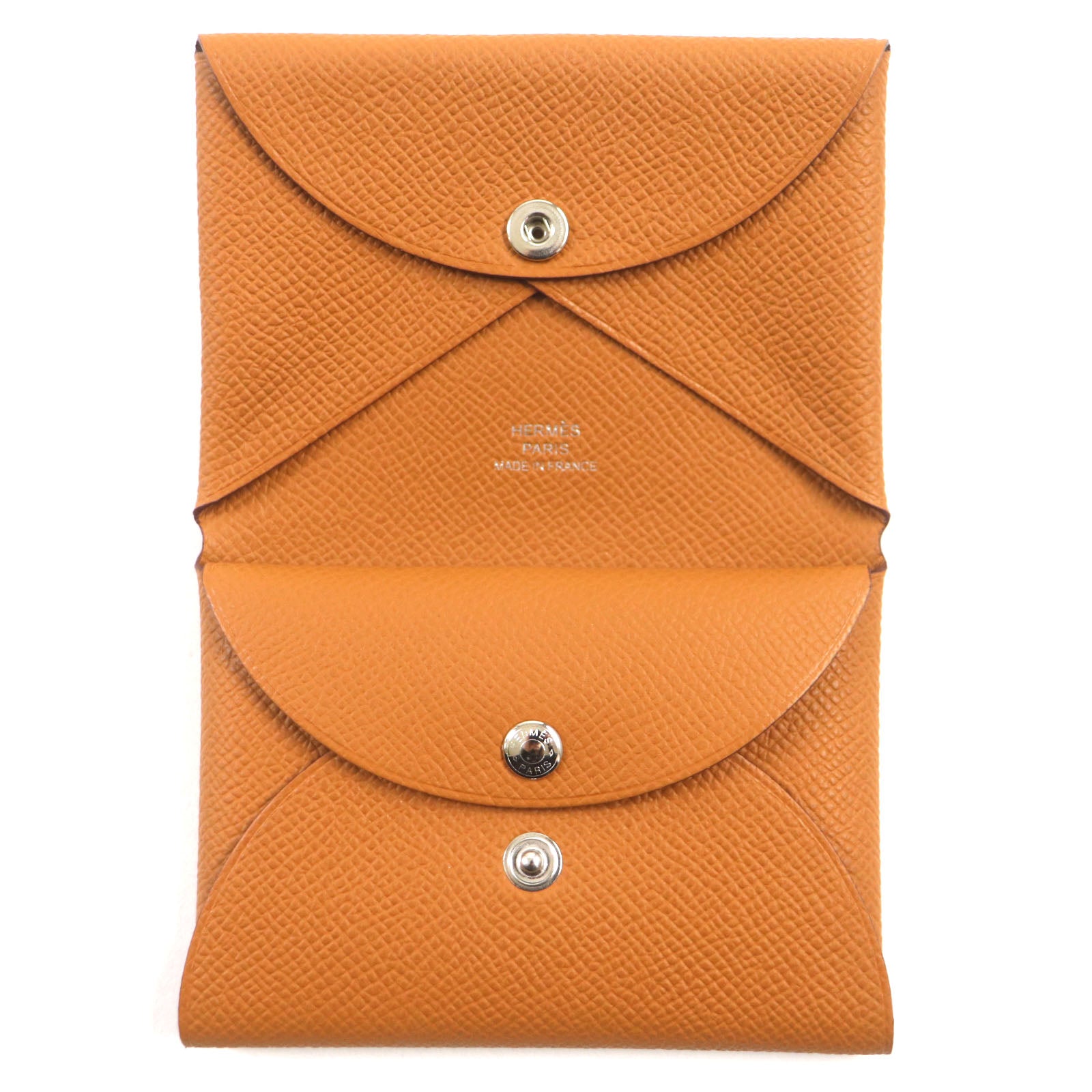 Hermes Calvi Duo Leather Card Case