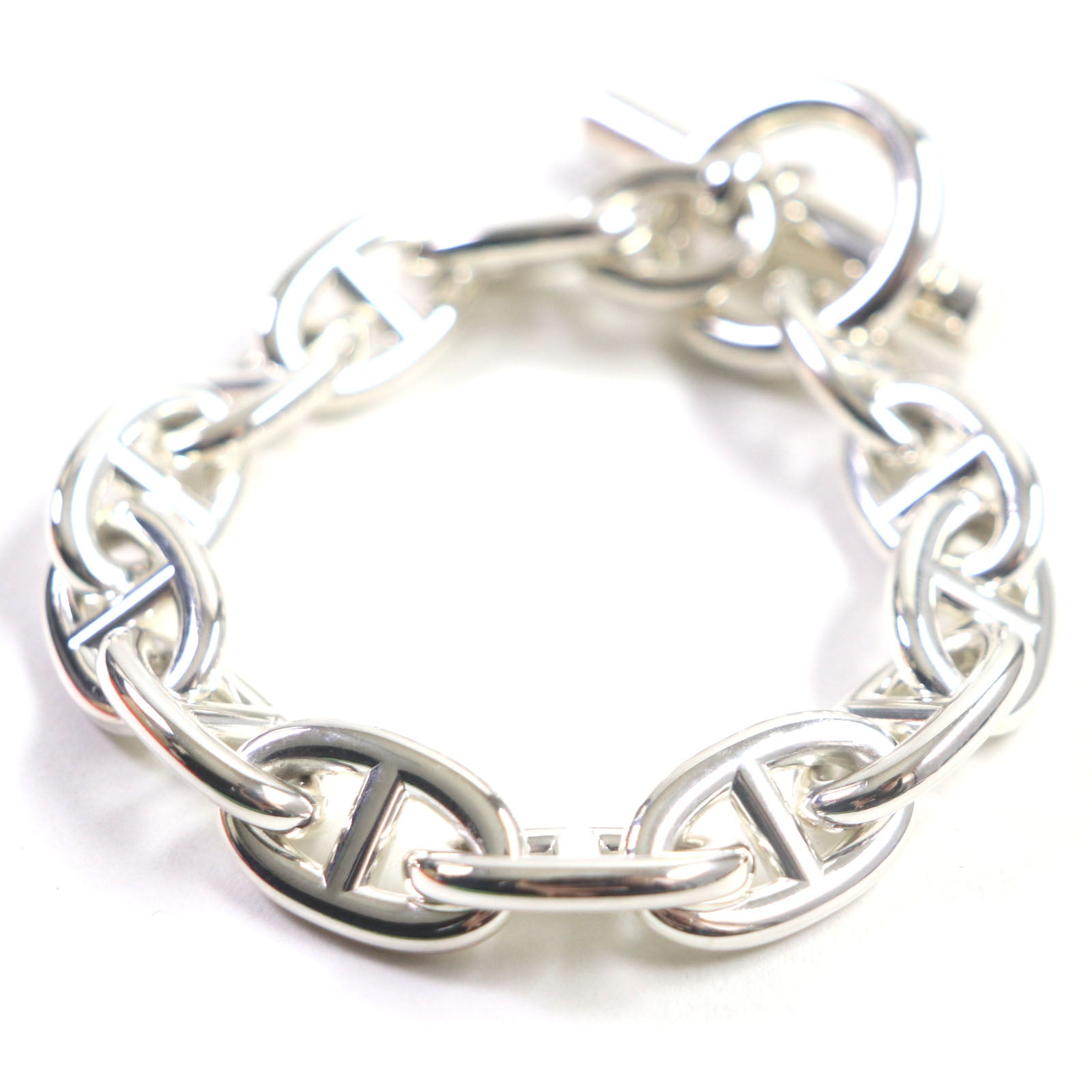 Hermes Silver TGM Bracelet 13LINK