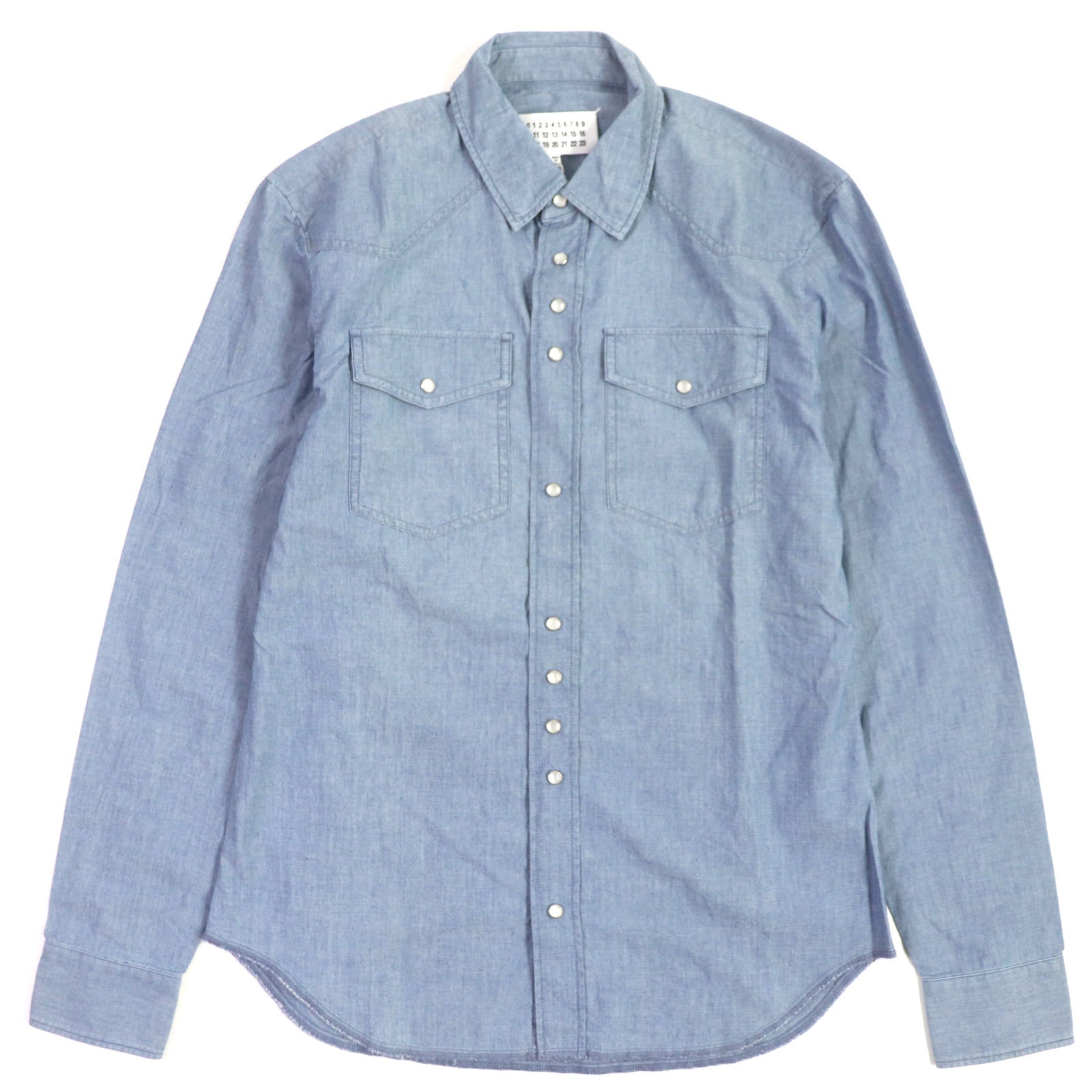 Maison Margiela Cotton Western Shirt Light Gray