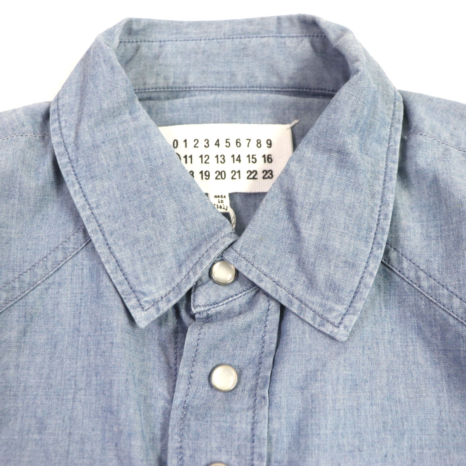 Maison Margiela Cotton Western Shirt Light Gray