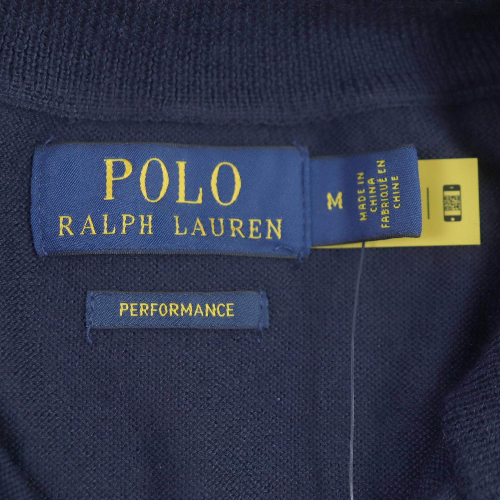 POLO RALPH LAUREN Performance Quarter-Zip Knit Sweater Navy M