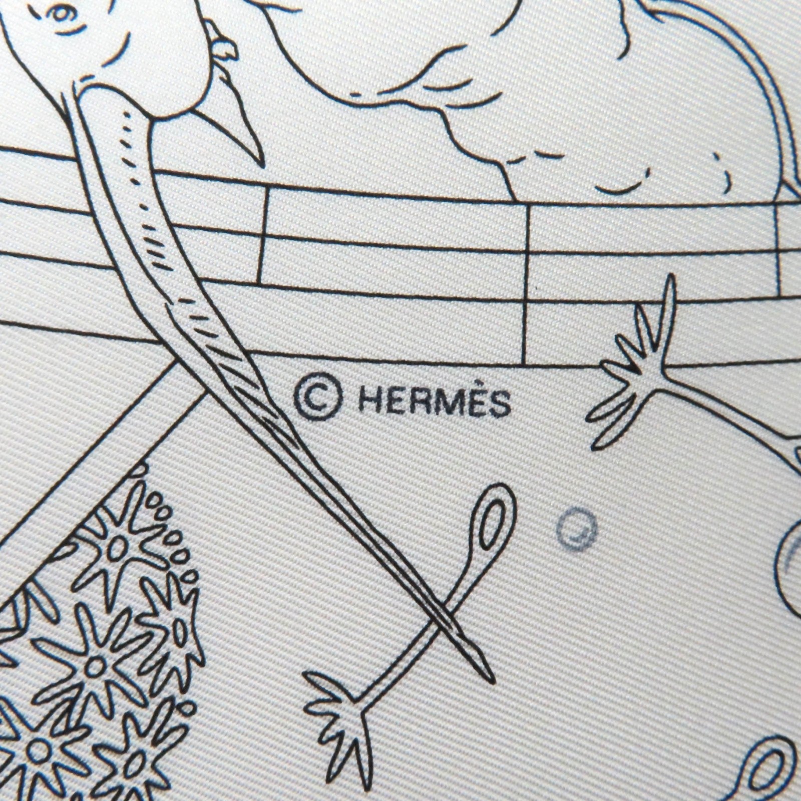 Hermes Calle 90 Silk Scarf