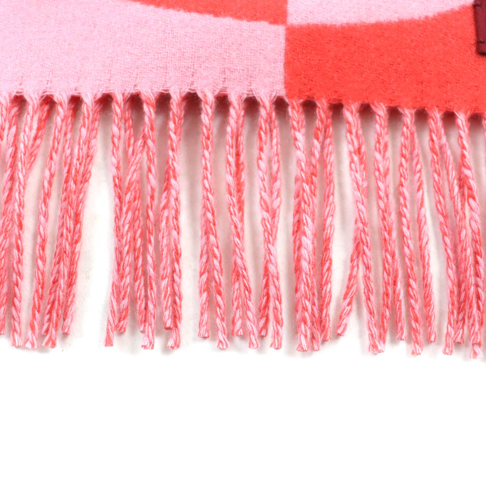 HERMES 100% Cashmere Scarf with Fringe