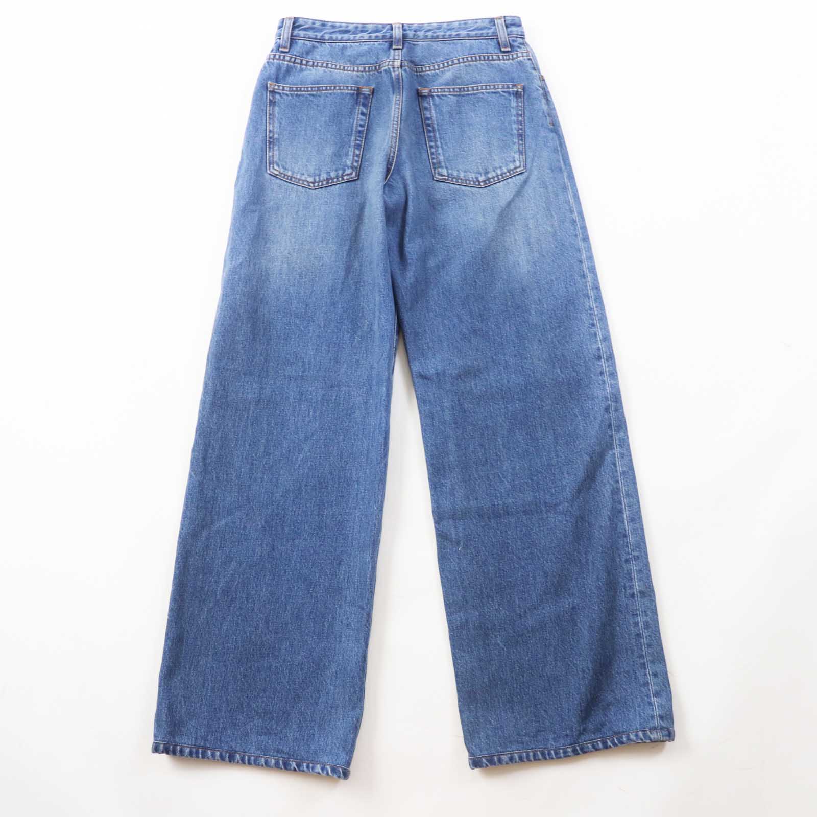 THE ROW Eglitta Washed Wide Straight Jeans Women