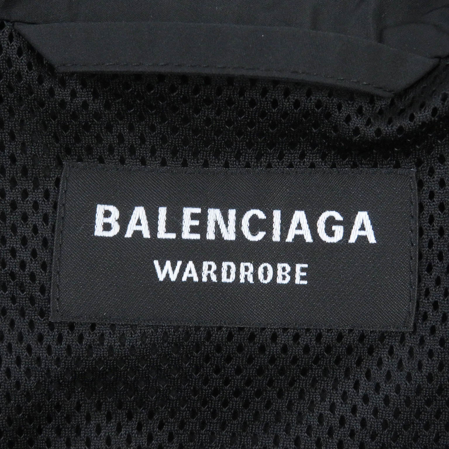 Balenciaga Nylon Rayon Back Print Jacket