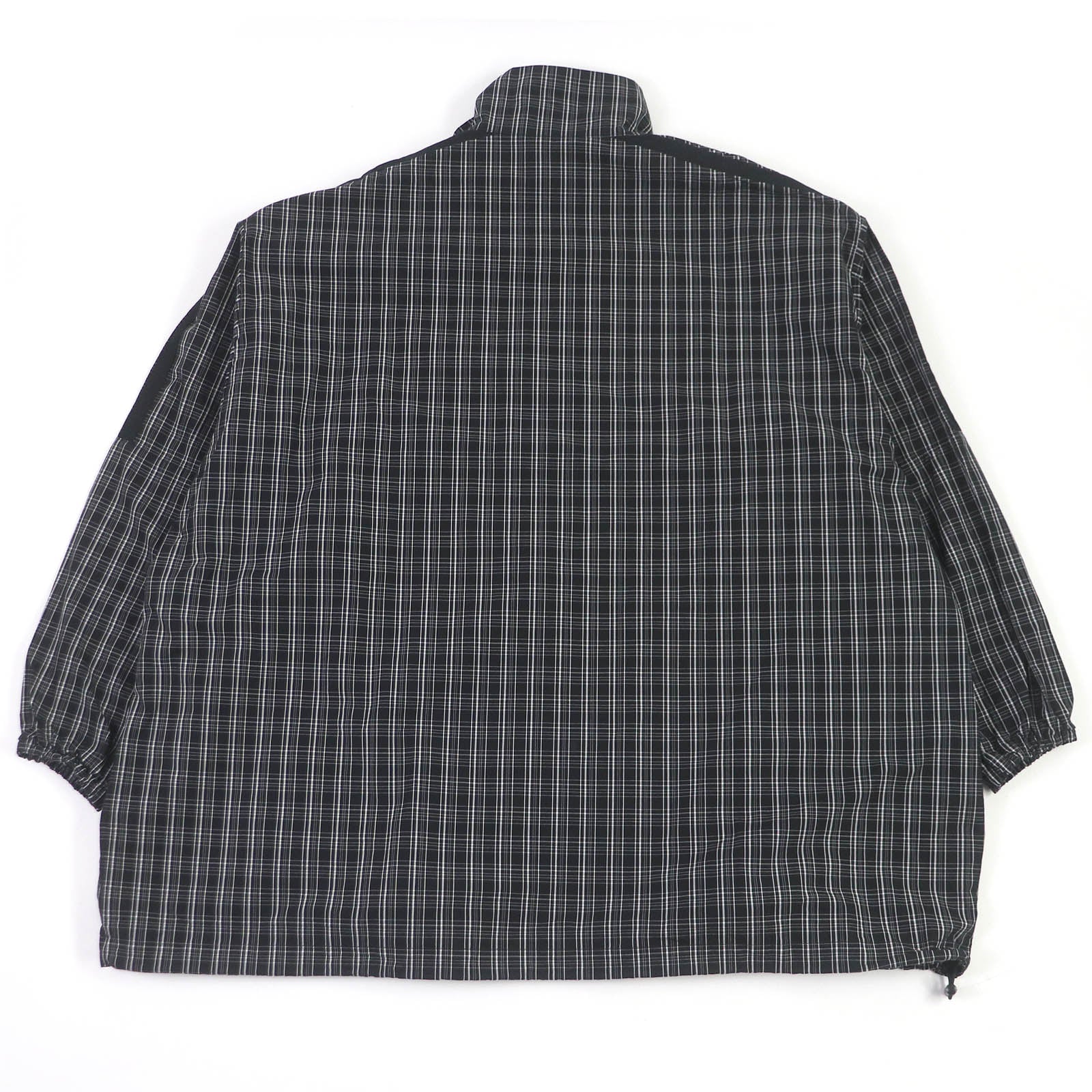 Balenciaga Logo Check Shirt Jacket Black