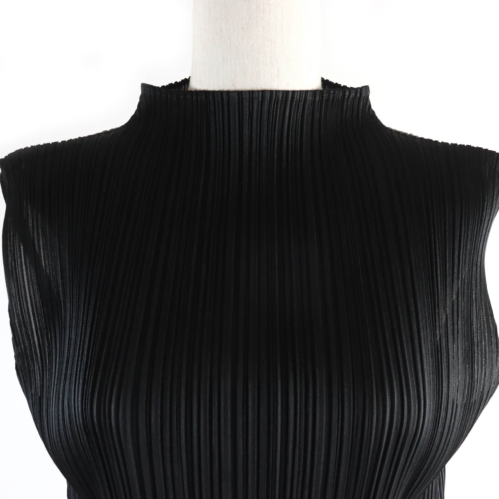 Issey Miyake Sleeveless Fringed Tunic Dress