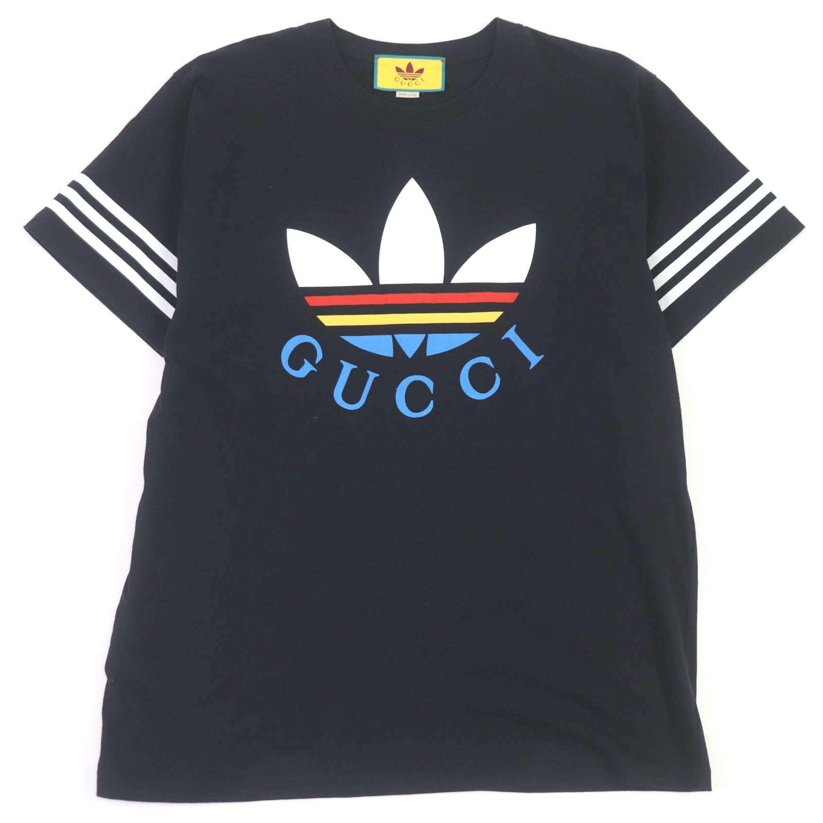 GUCCI adidas Trefoil Logo T-shirt Black S