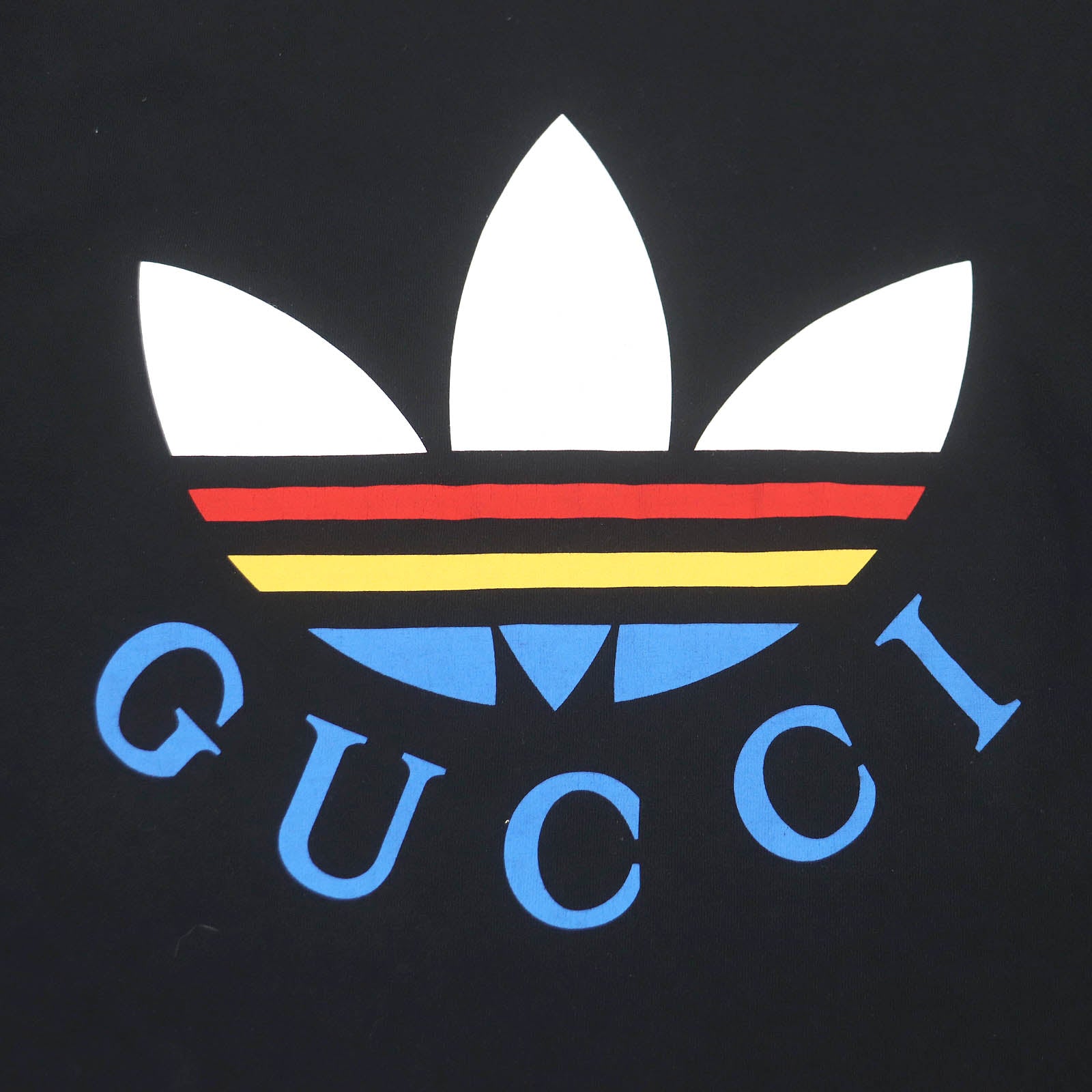 GUCCI adidas Trefoil Logo T-shirt Black S