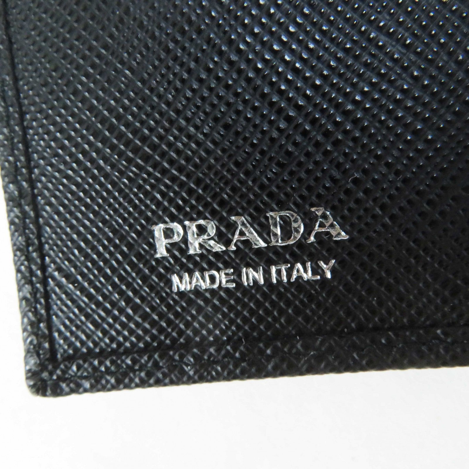 PRADA Saffiano Leather Bifold Wallet Black