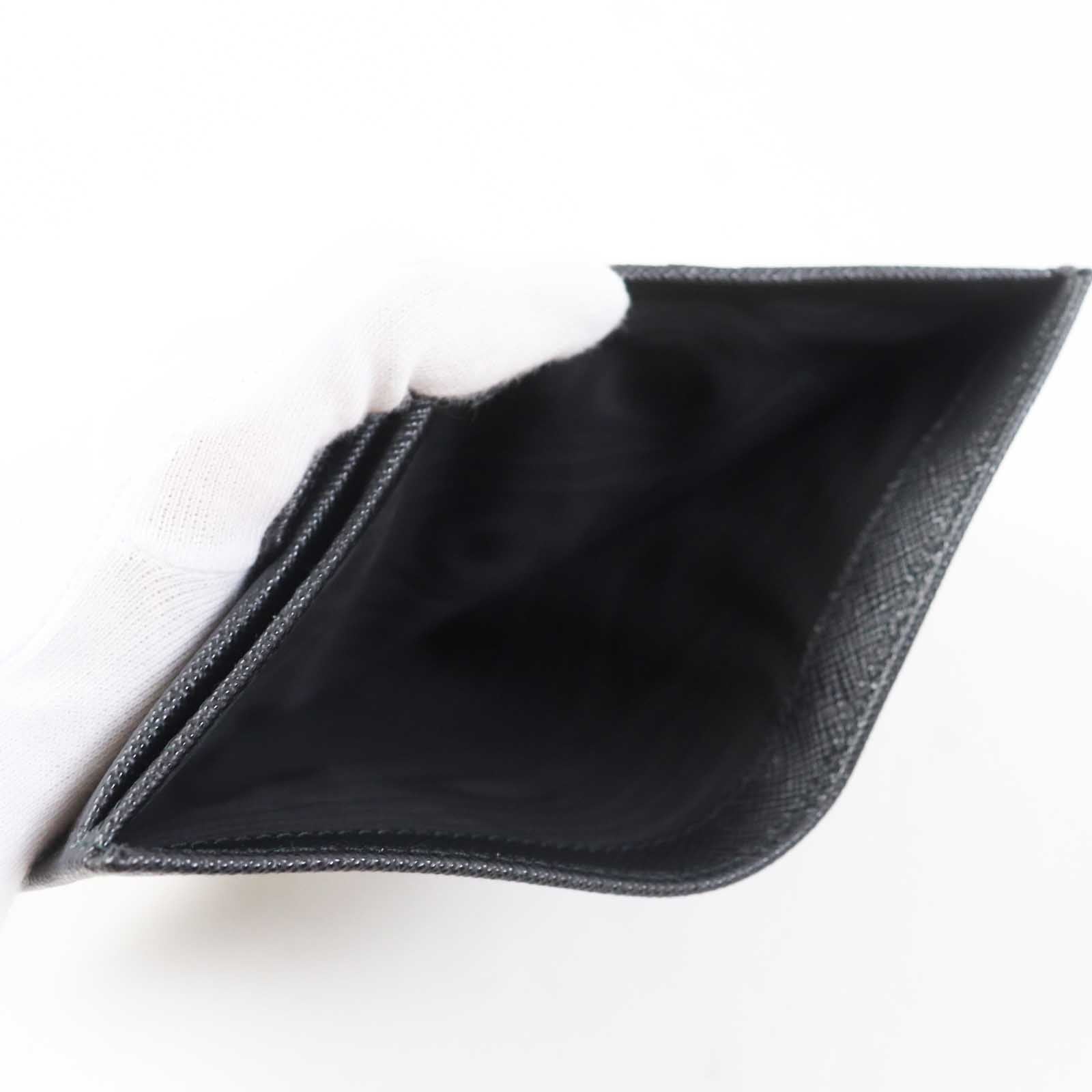 PRADA Saffiano Leather Bifold Wallet Black