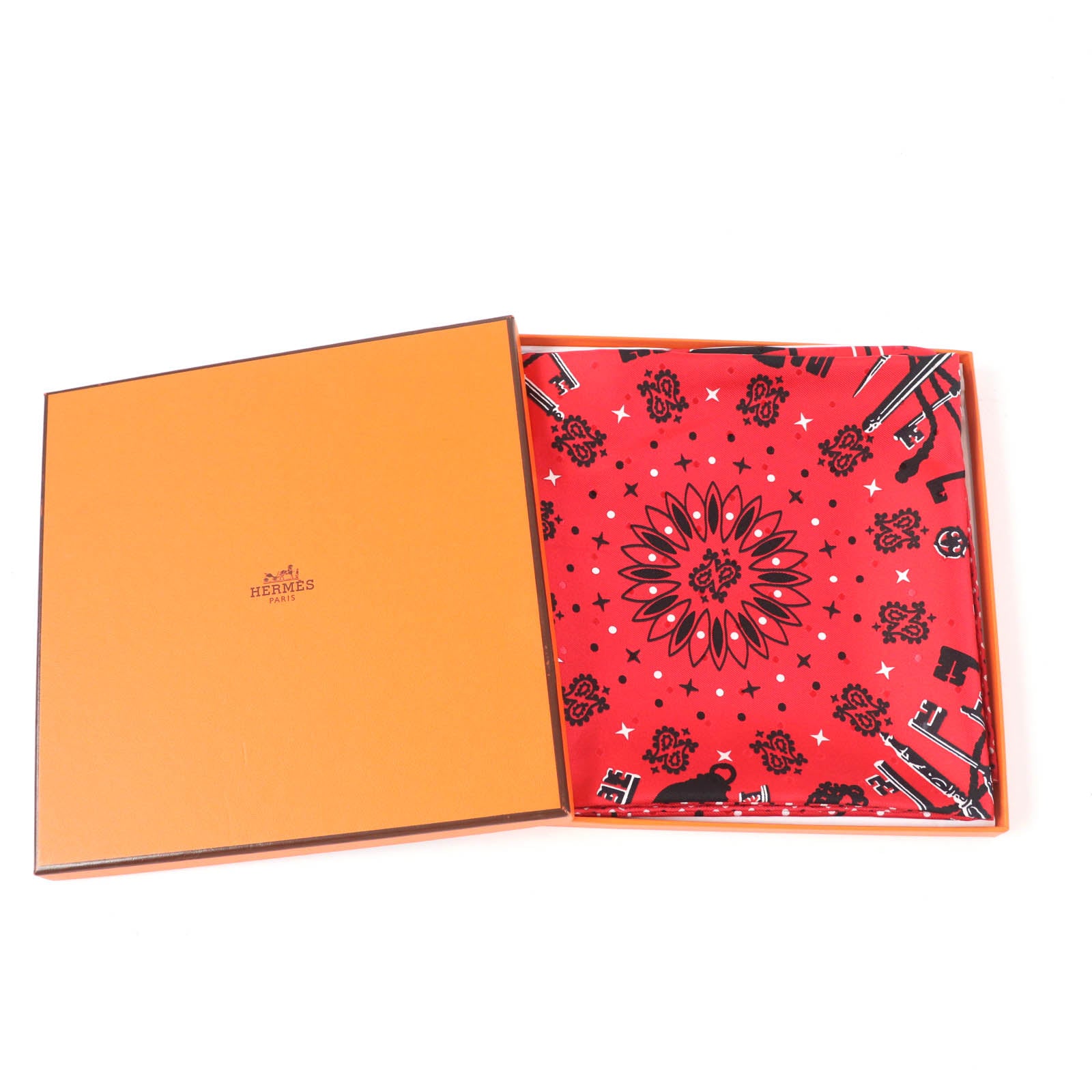 Hermes Carre 55 LES CLES Key Scarf