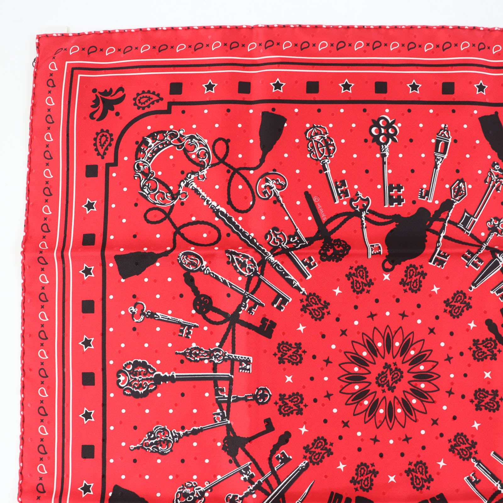 Hermes Carre 55 LES CLES Key Scarf