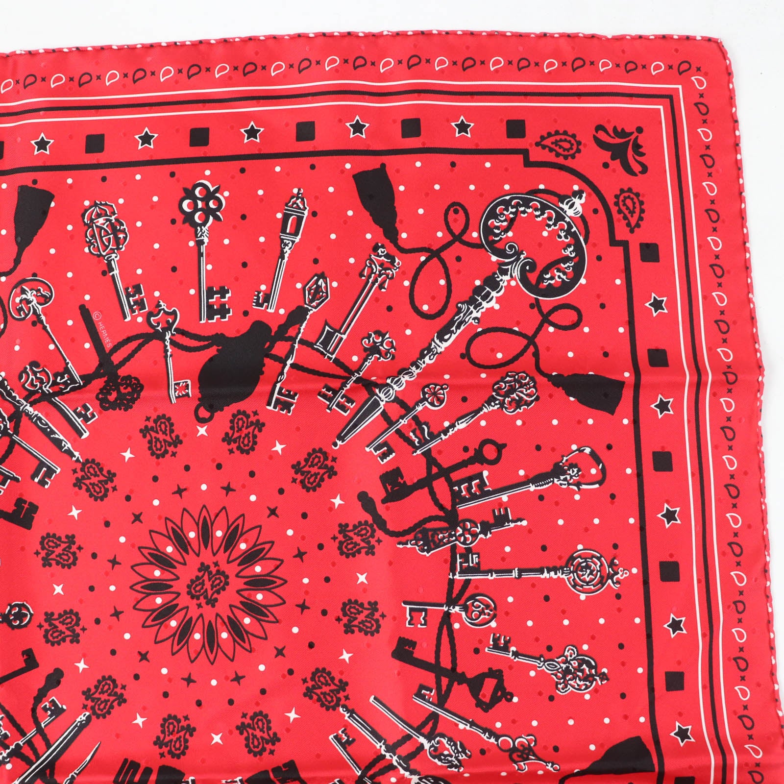 Hermes Carre 55 LES CLES Key Scarf