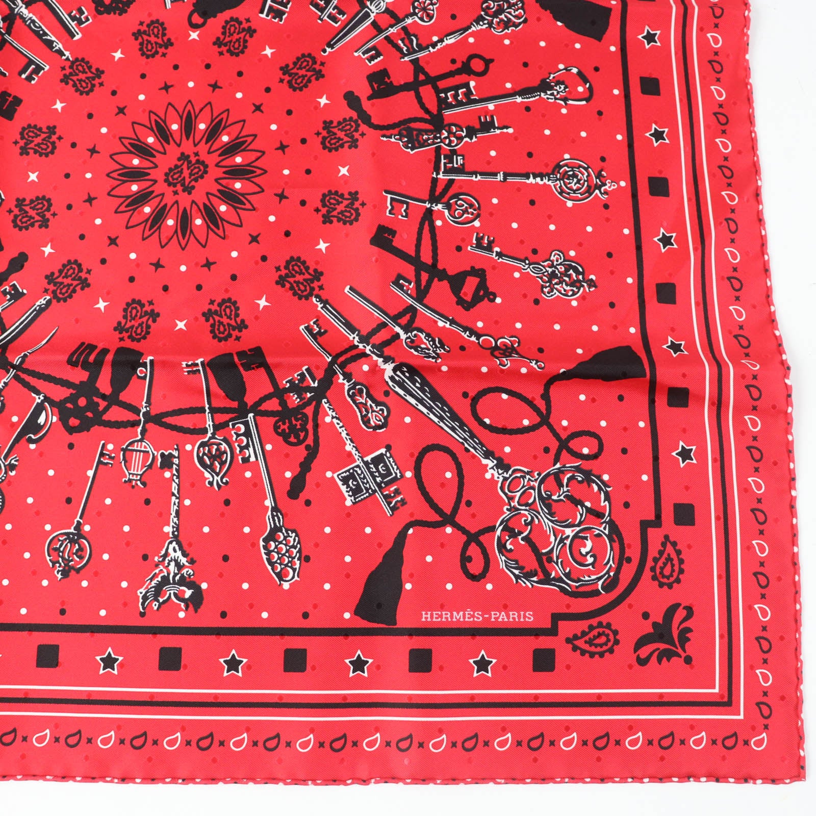 Hermes Carre 55 LES CLES Key Scarf